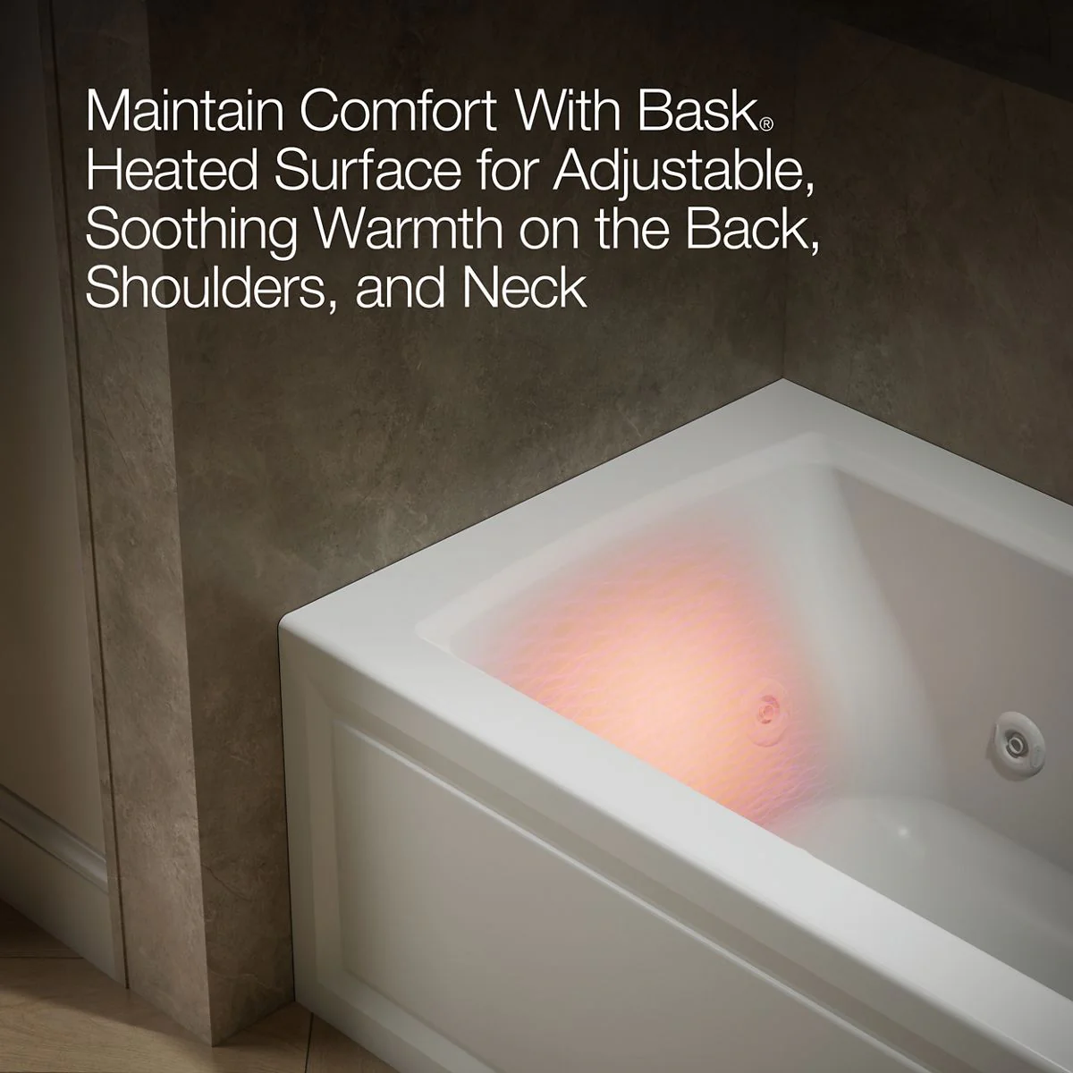 KOHLER K-1947-RAW Archer 60" x 30" alcove whirlpool bath with Bask heated surface, right drain - Image 16
