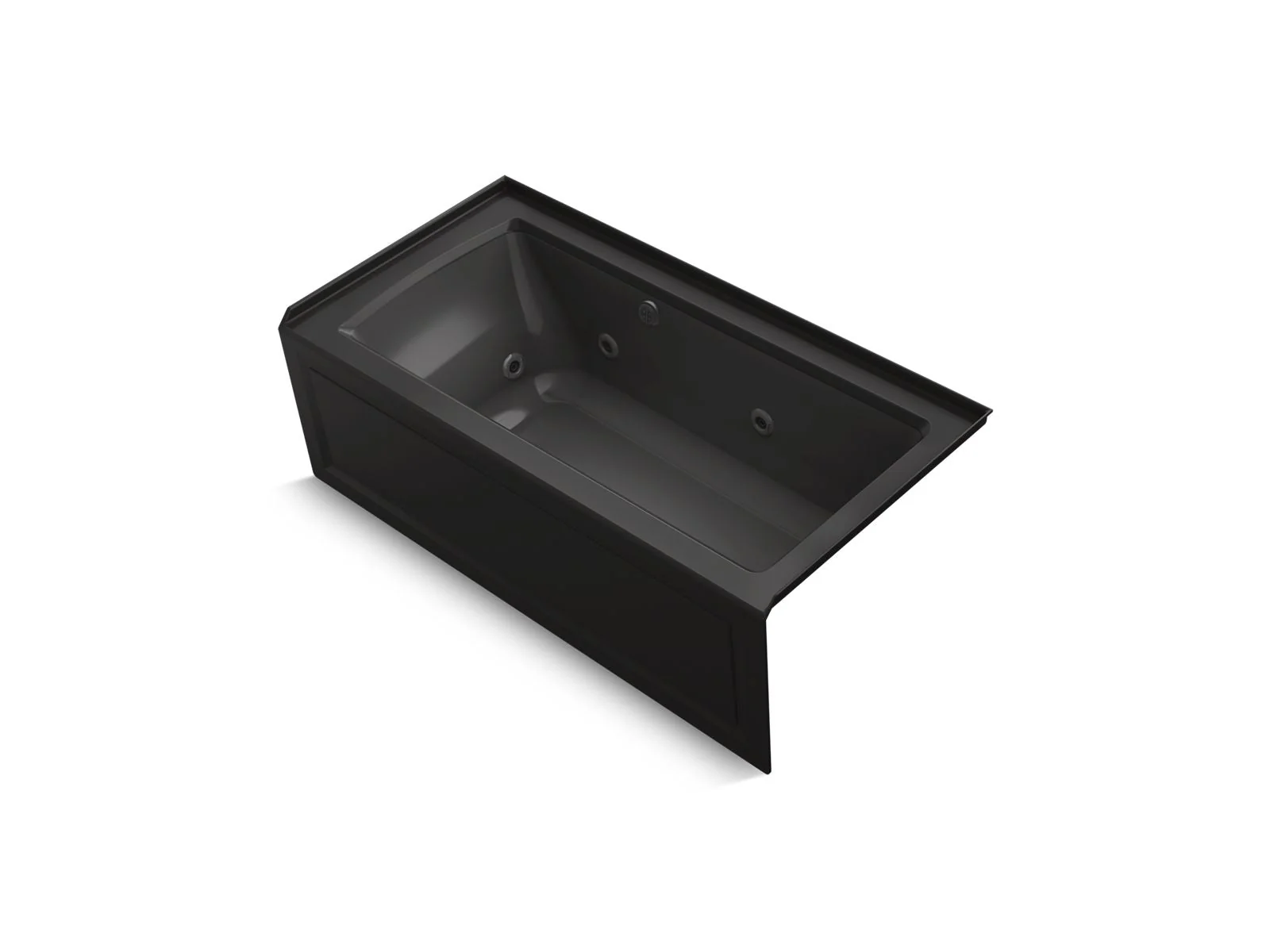 KOHLER K-1947-RAW Archer 60" x 30" alcove whirlpool bath with Bask heated surface, right drain - Image 3