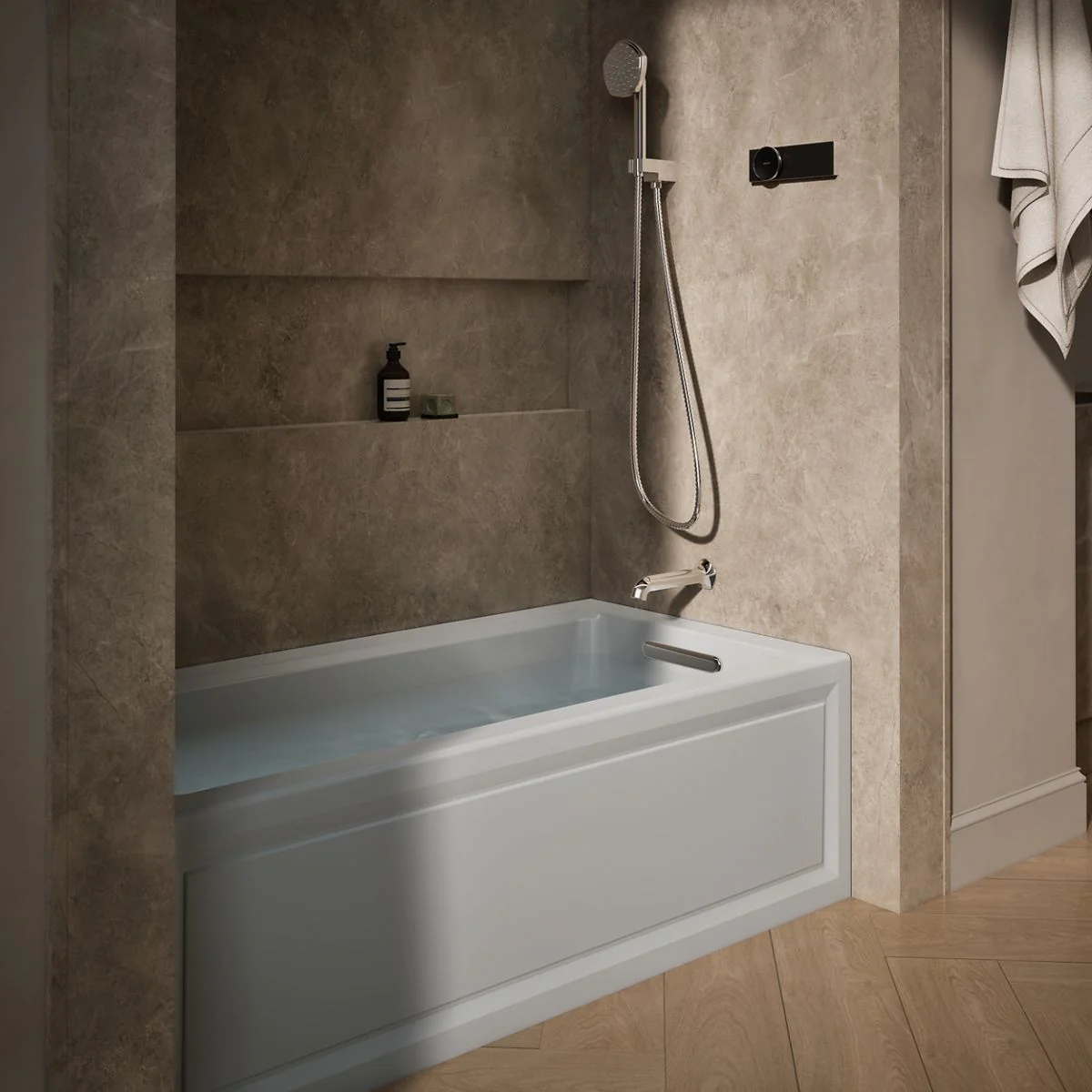 KOHLER K-1947-RA Archer 60" x 30" alcove whirlpool bath, right drain - Image 19