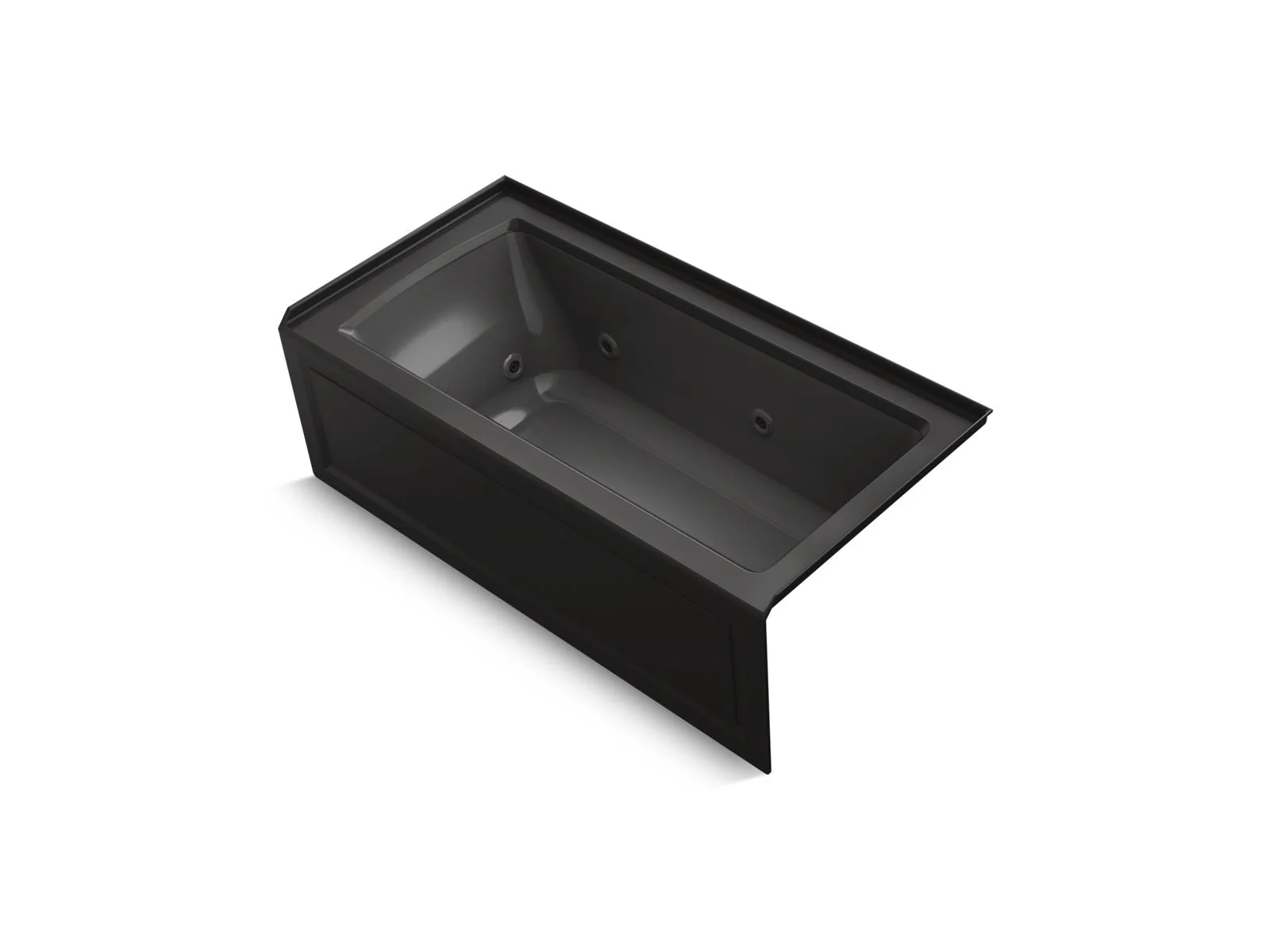 KOHLER K-1947-RA Archer 60" x 30" alcove whirlpool bath, right drain - Image 3