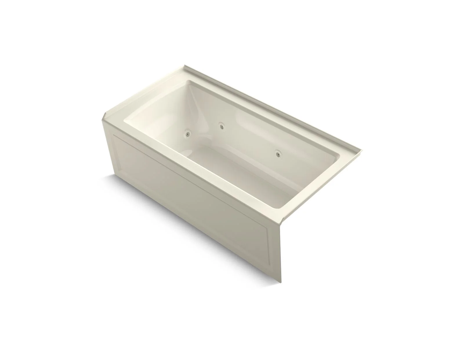 KOHLER K-1947-RA Archer 60" x 30" alcove whirlpool bath, right drain - Image 5