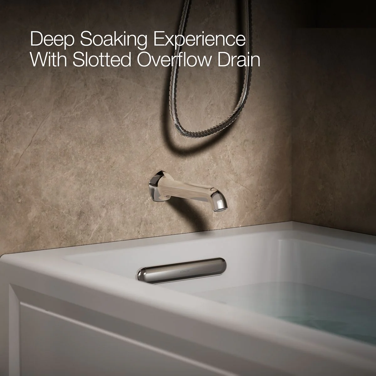 KOHLER K-1947-GHLAW Archer 60" x 30" integral apron Heated BubbleMassage air bath with Bask heated surface and left-hand drain - Image 15