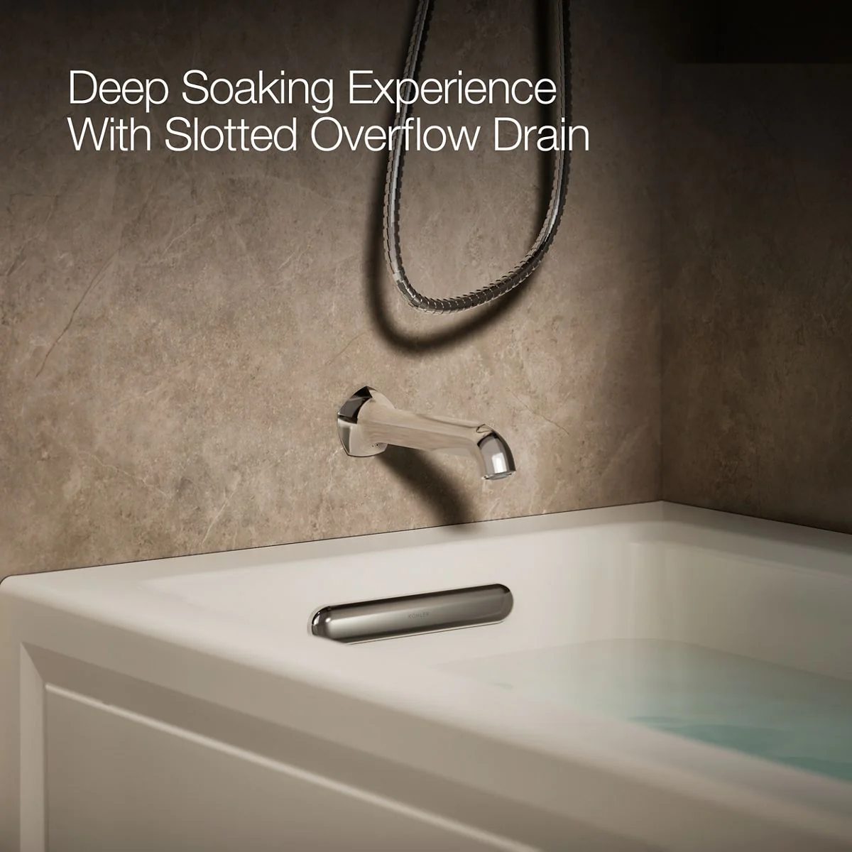 KOHLER K-1947-GHLAW Archer 60" x 30" integral apron Heated BubbleMassage air bath with Bask heated surface and left-hand drain - Image 18
