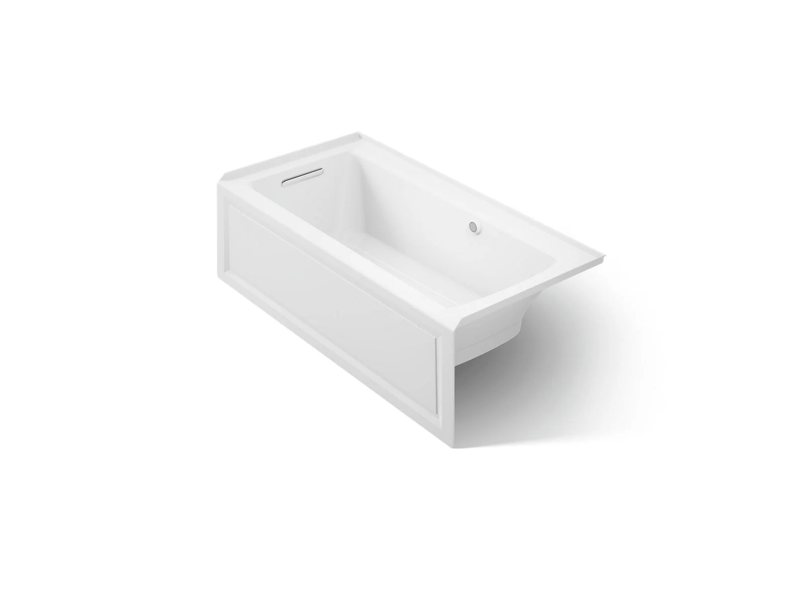 KOHLER K-1947-GHLAW Archer 60" x 30" integral apron Heated BubbleMassage air bath with Bask heated surface and left-hand drain - Image 7