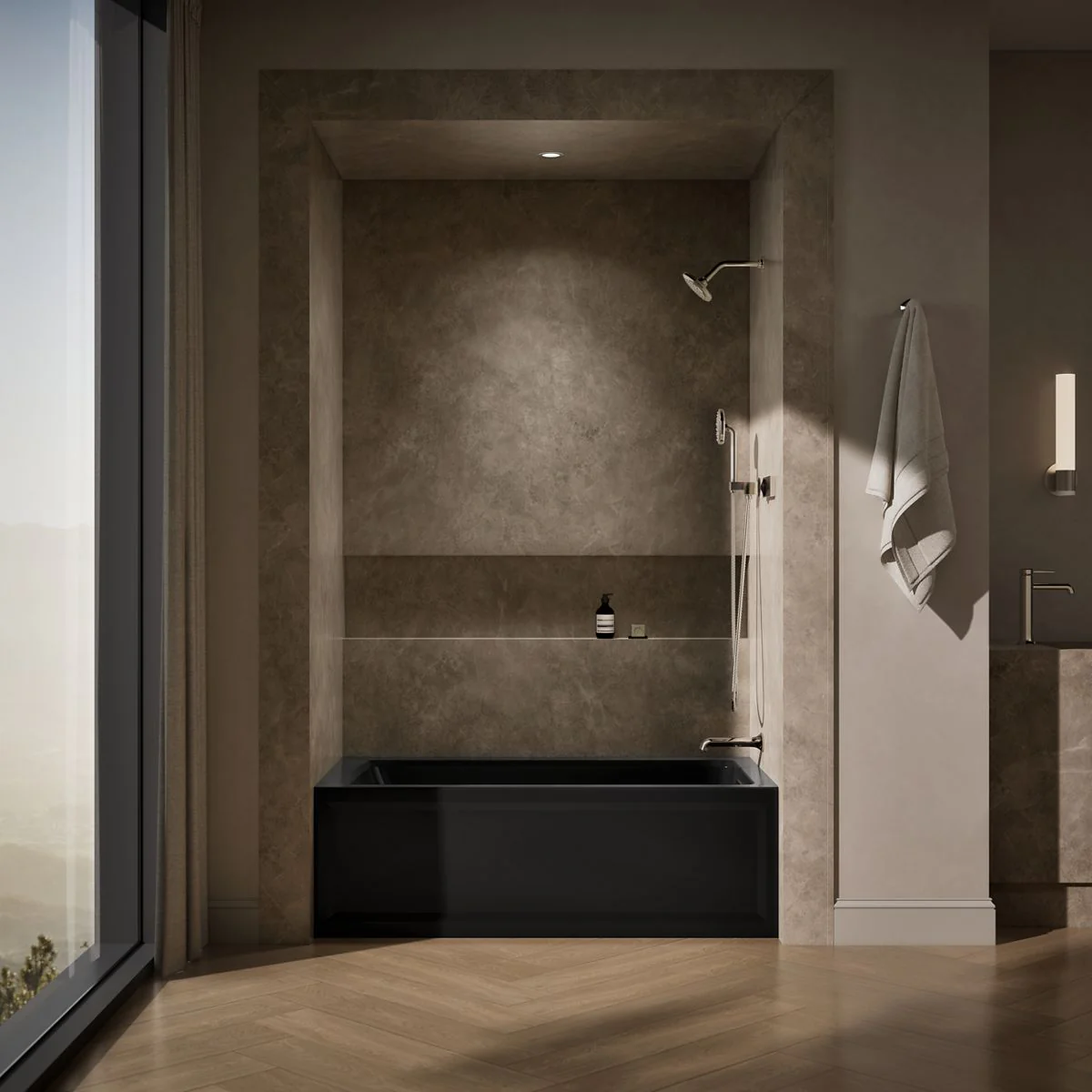 KOHLER K-1123-RAW Archer 60" x 32" alcove bath with Bask heated surface, right drain - Image 10