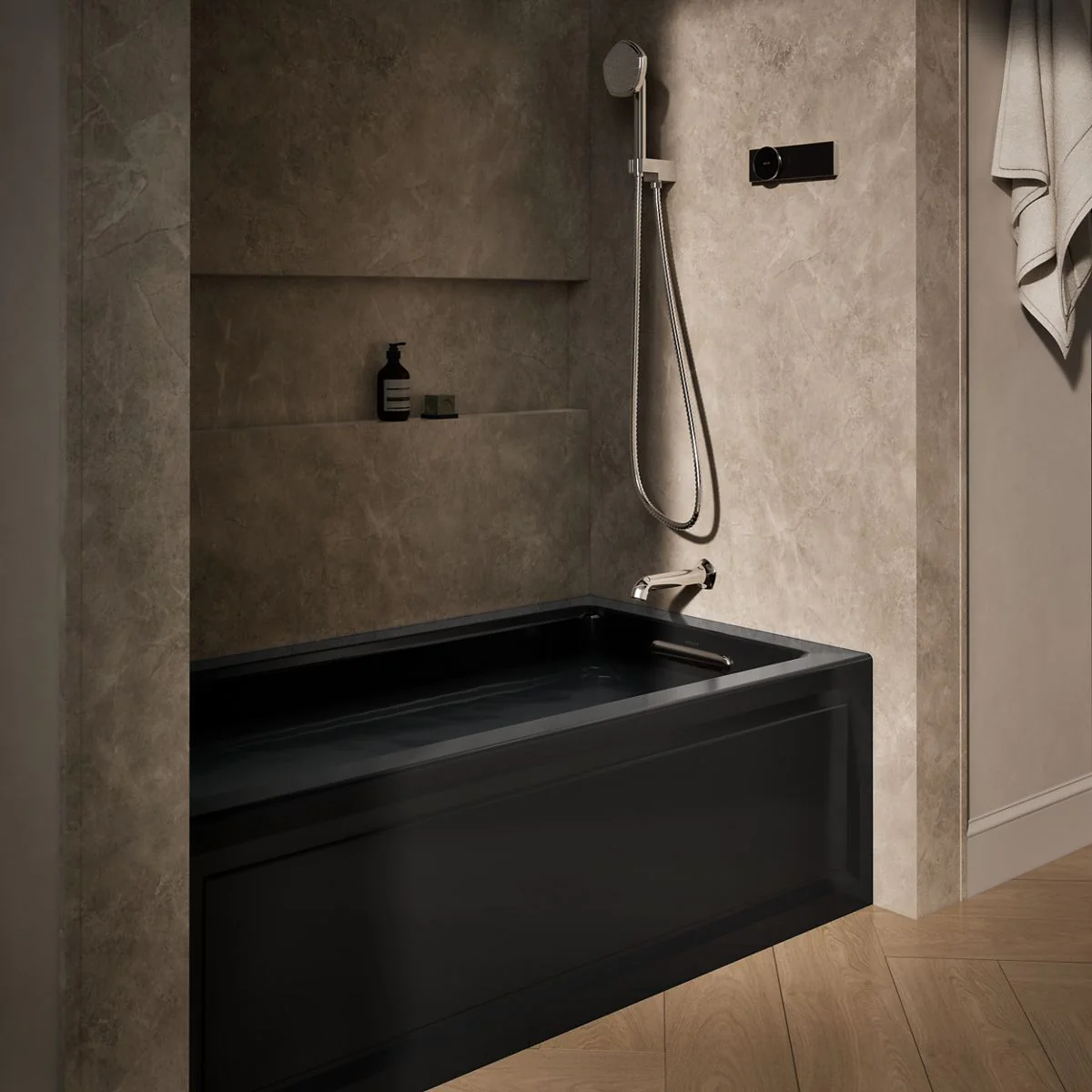 KOHLER K-1122-GHRA Archer 60" x 32" alcove Heated BubbleMassage air bath, right drain - Image 14
