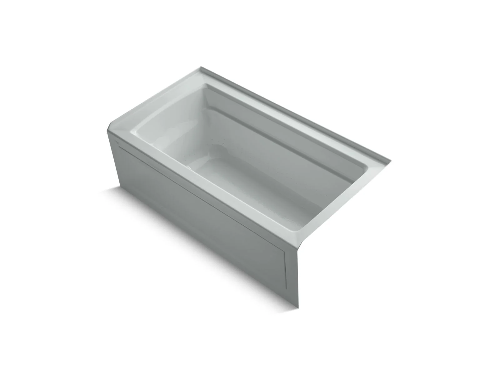 KOHLER K-1122-GHRA Archer 60" x 32" alcove Heated BubbleMassage air bath, right drain - Image 4