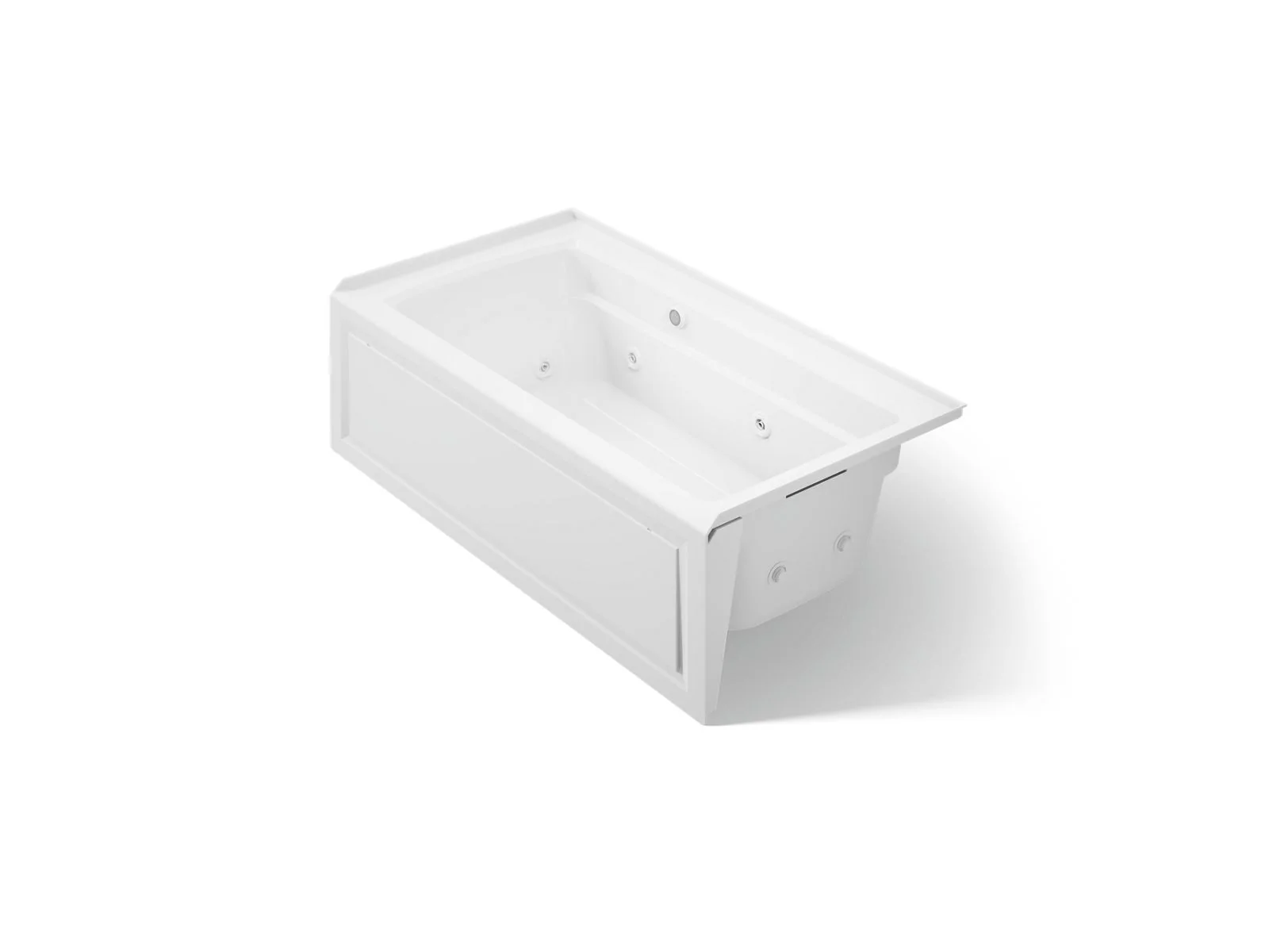 KOHLER K-1122-RAW Archer 60" x 32" alcove whirlpool bath with Bask heated surface, right drain - Image 7