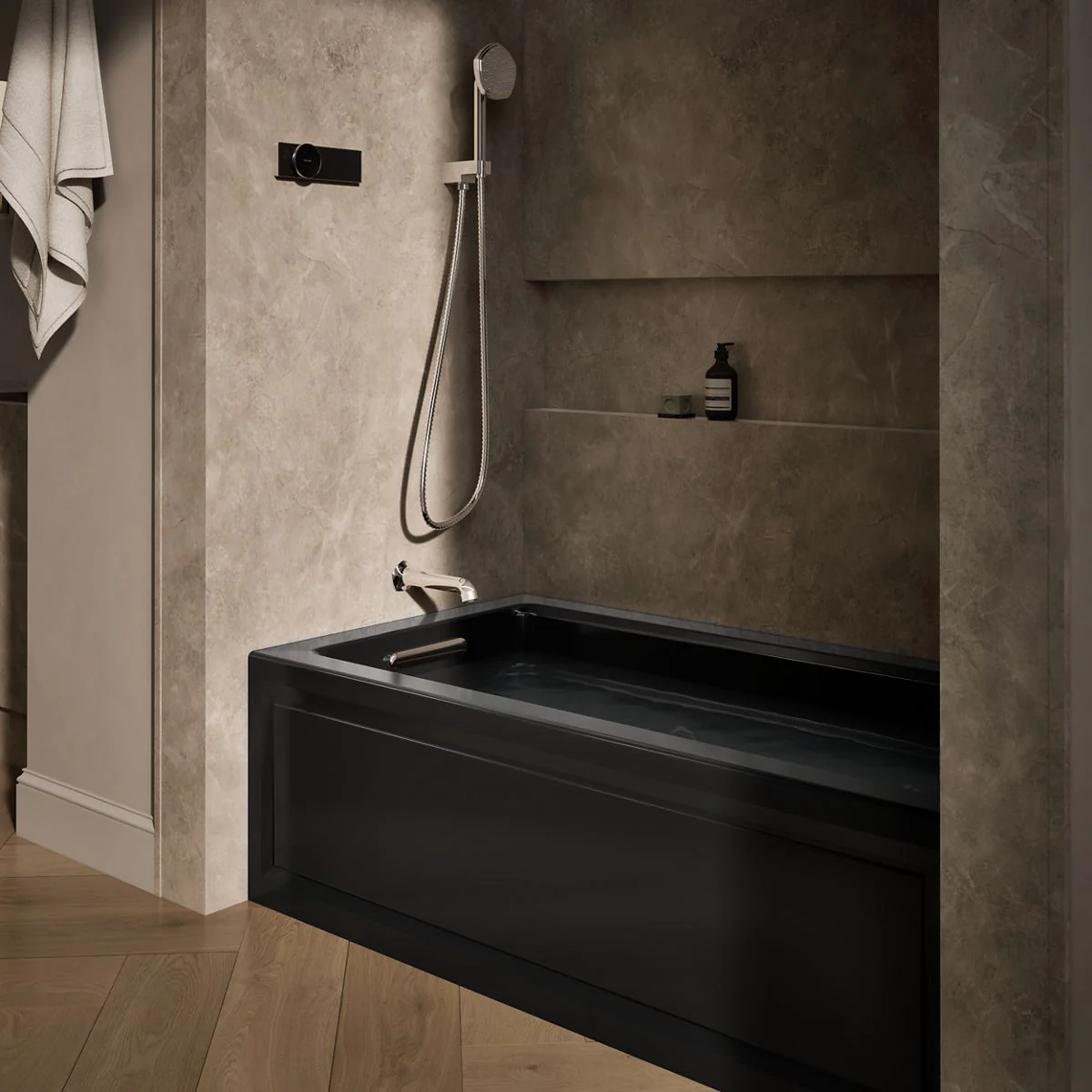 KOHLER K-1122-LA Archer 60" x 32" alcove whirlpool bath, left drain - Image 14