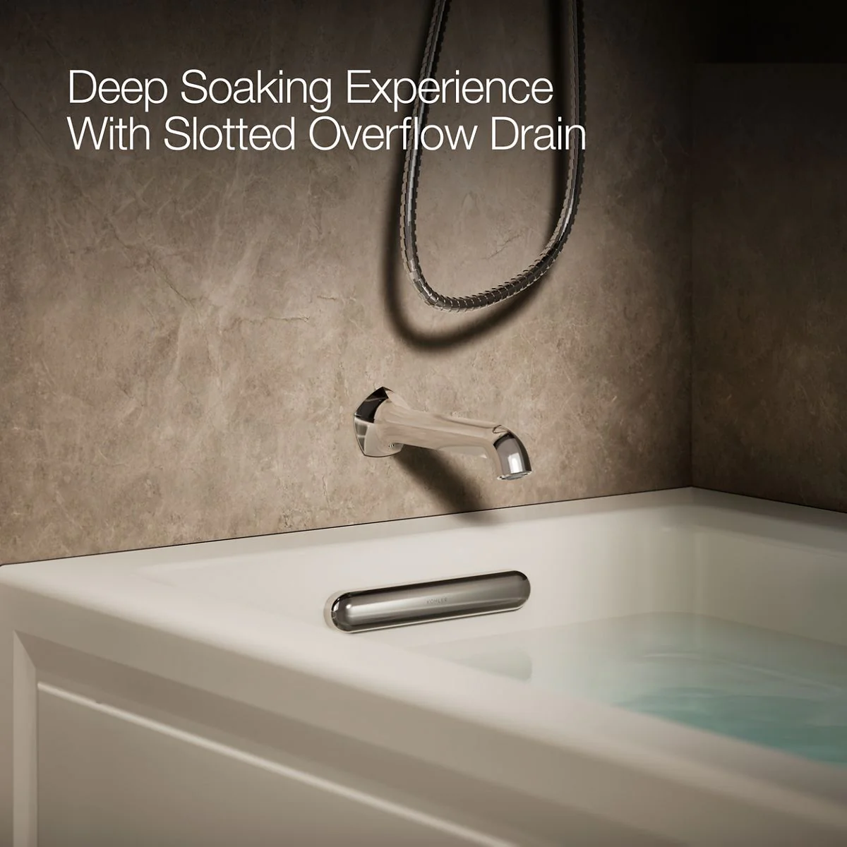 KOHLER K-1122-LA Archer 60" x 32" alcove whirlpool bath, left drain - Image 20