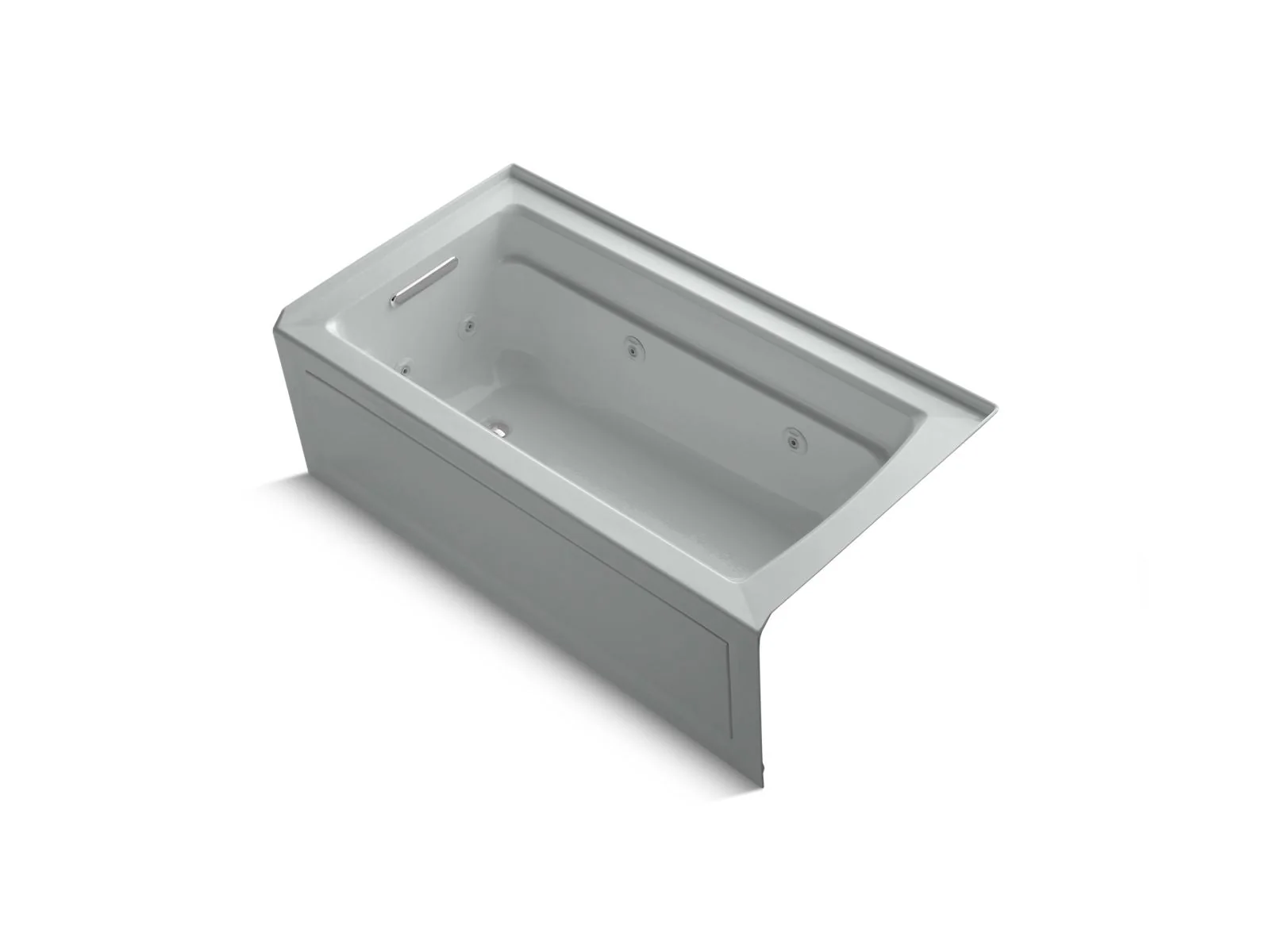 KOHLER K-1122-LA Archer 60" x 32" alcove whirlpool bath, left drain - Image 4