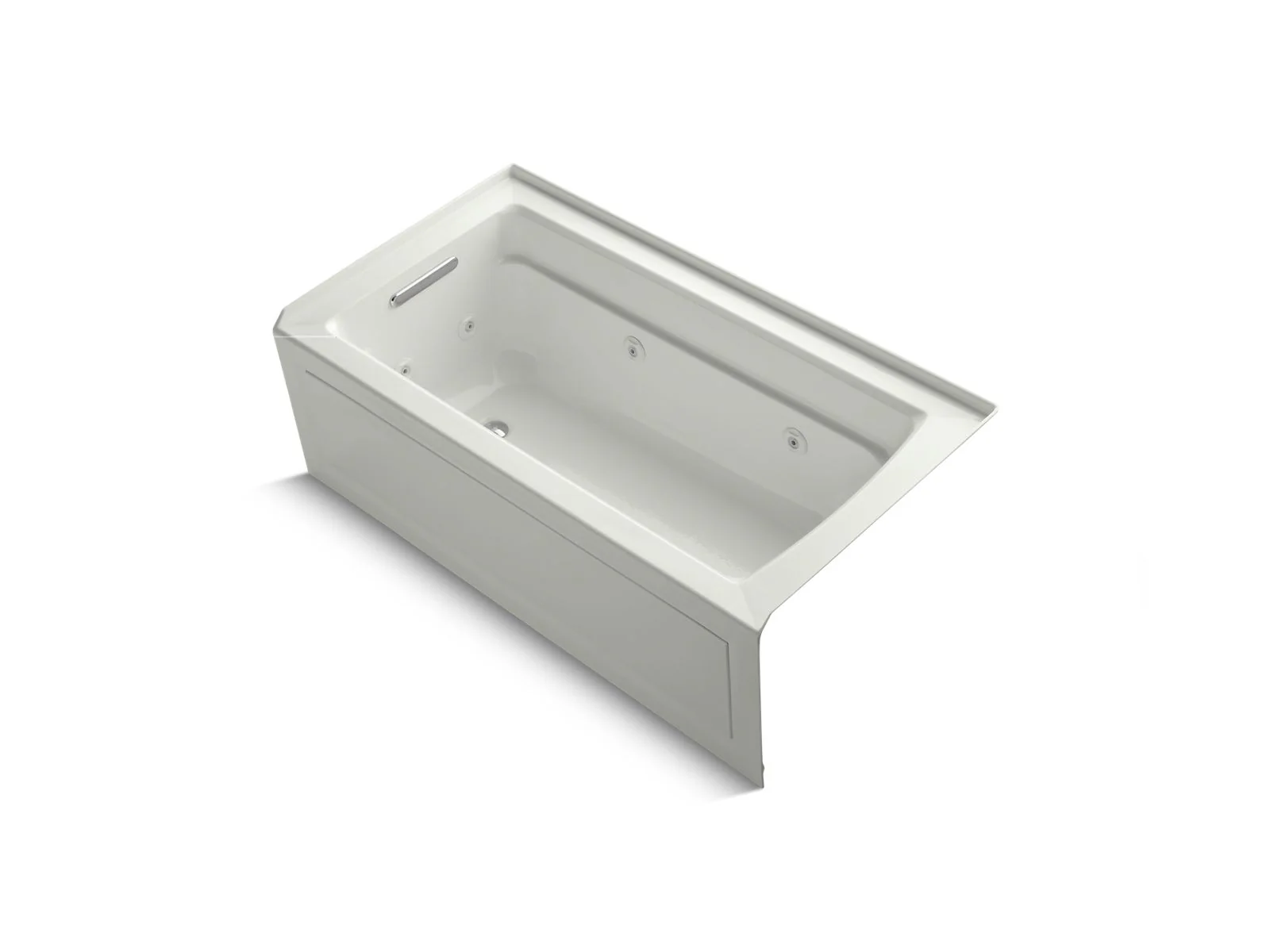 KOHLER K-1122-LA Archer 60" x 32" alcove whirlpool bath, left drain - Image 6