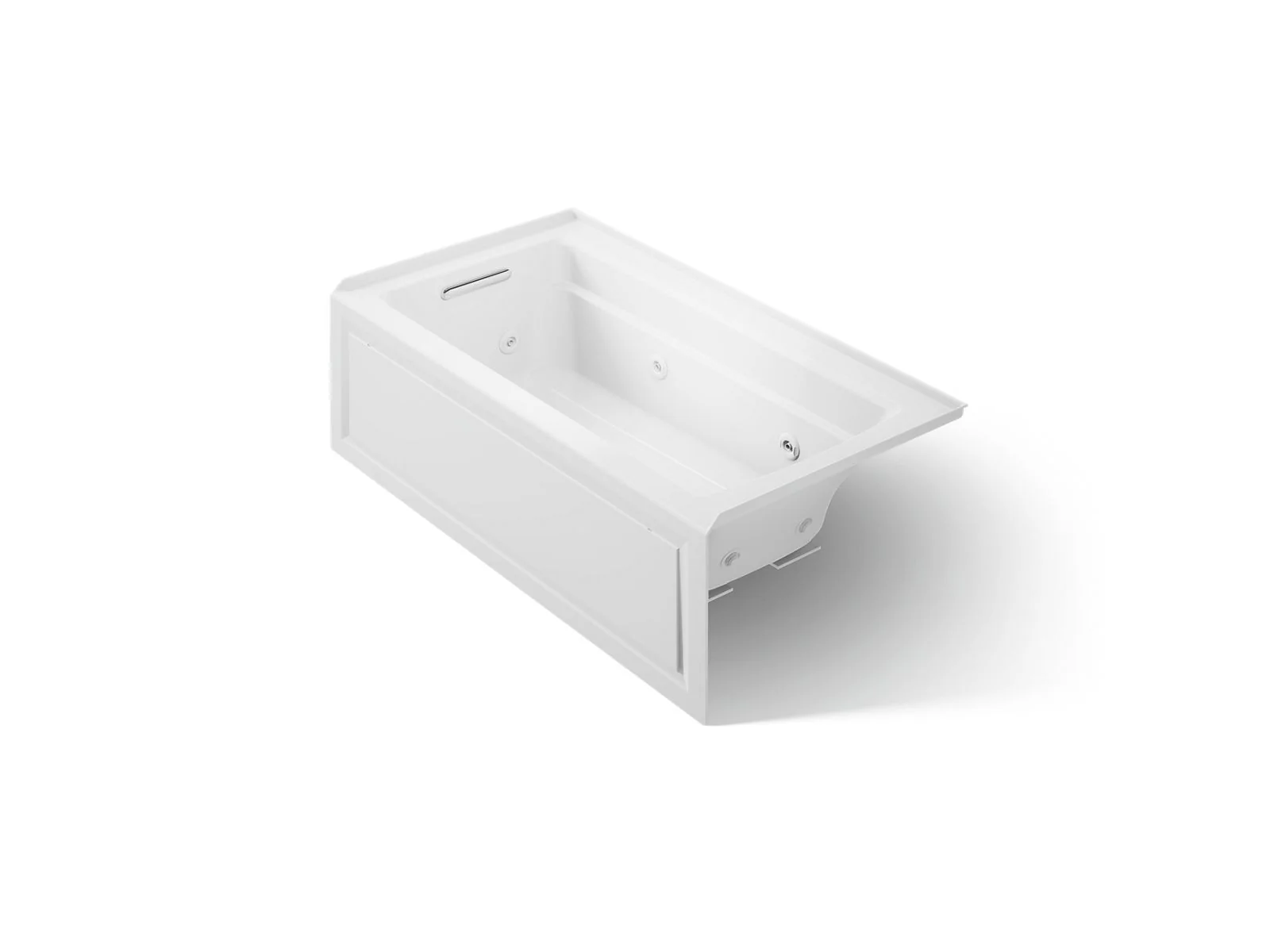 KOHLER K-1122-LA Archer 60" x 32" alcove whirlpool bath, left drain - Image 7