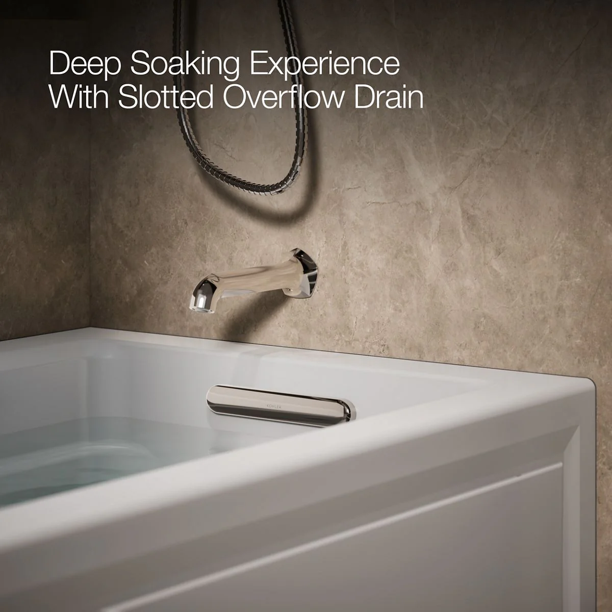 KOHLER K-1122-RA Archer 60" x 32" alcove whirlpool bath right drain - Image 10