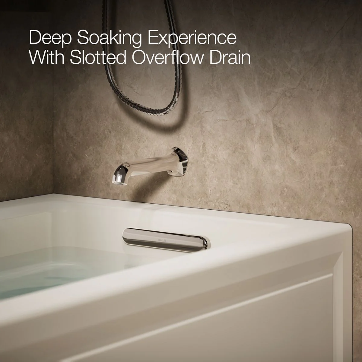 KOHLER K-1122-RA Archer 60" x 32" alcove whirlpool bath right drain - Image 15