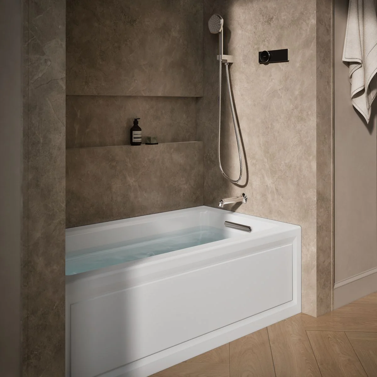 KOHLER K-1122-RA Archer 60" x 32" alcove whirlpool bath right drain - Image 19