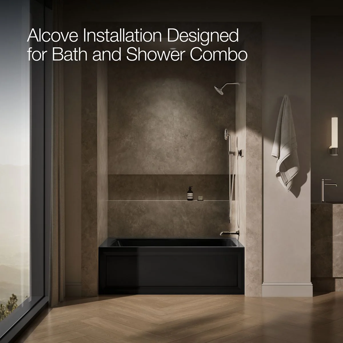 KOHLER K-1122-RA Archer 60" x 32" alcove whirlpool bath right drain - Image 23