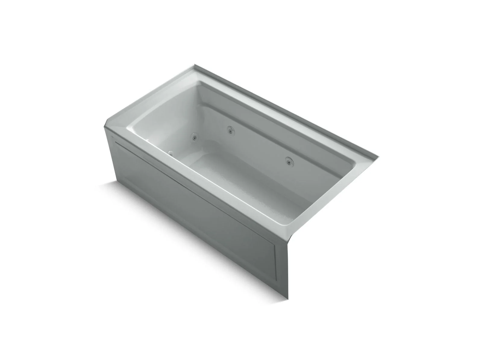 KOHLER K-1122-RA Archer 60" x 32" alcove whirlpool bath right drain - Image 4