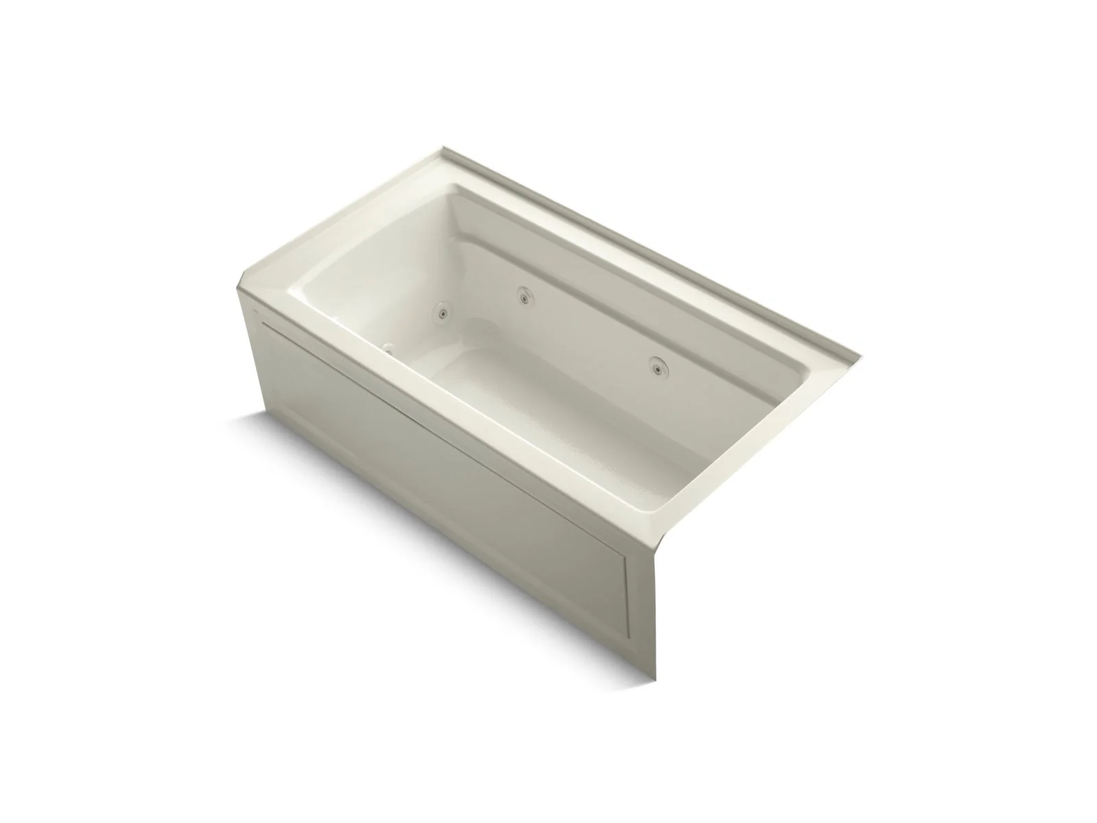 KOHLER K-1122-RA Archer 60" x 32" alcove whirlpool bath right drain - Image 5