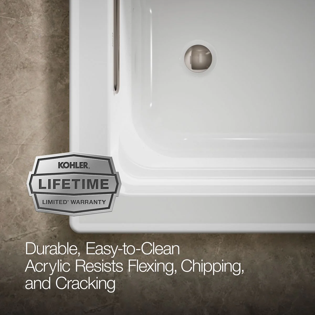 KOHLER K-1122-GH Archer 60" x 32" drop-in Heated BubbleMassage air bath - Image 16
