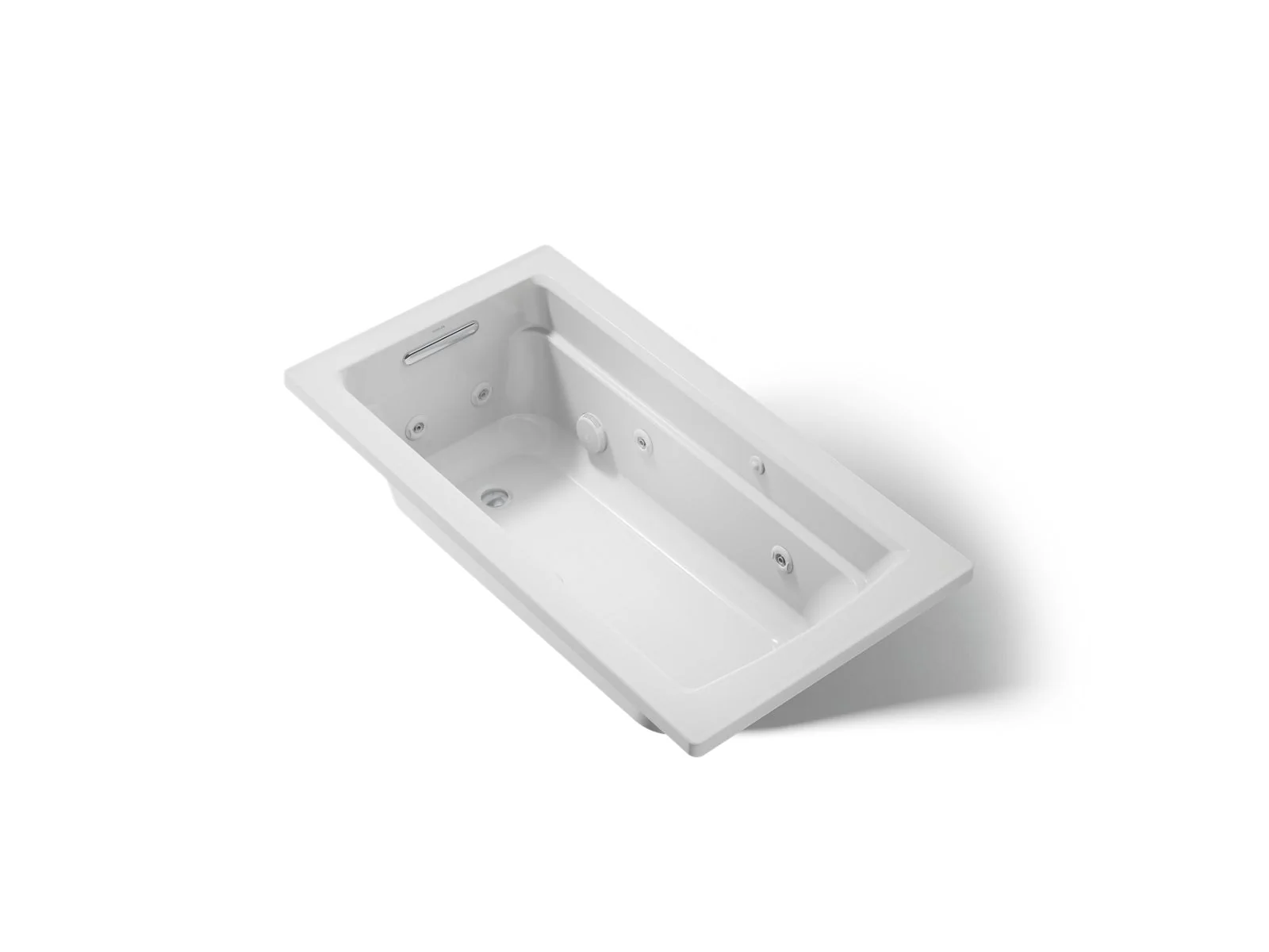 KOHLER K-1122-W1 Archer 60" x 32" drop-in whirlpool bath with and Bask heated surface - Image 14