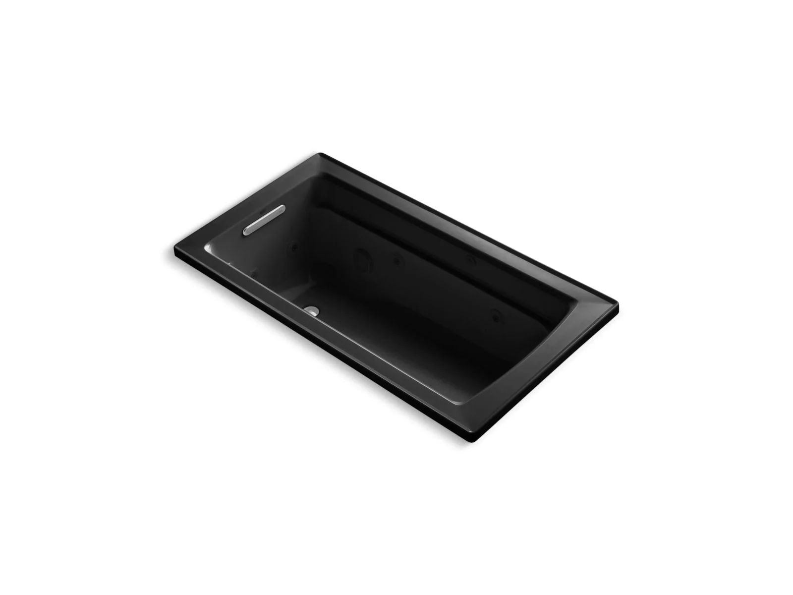 KOHLER K-1122-W1 Archer 60" x 32" drop-in whirlpool bath with and Bask heated surface - Image 3
