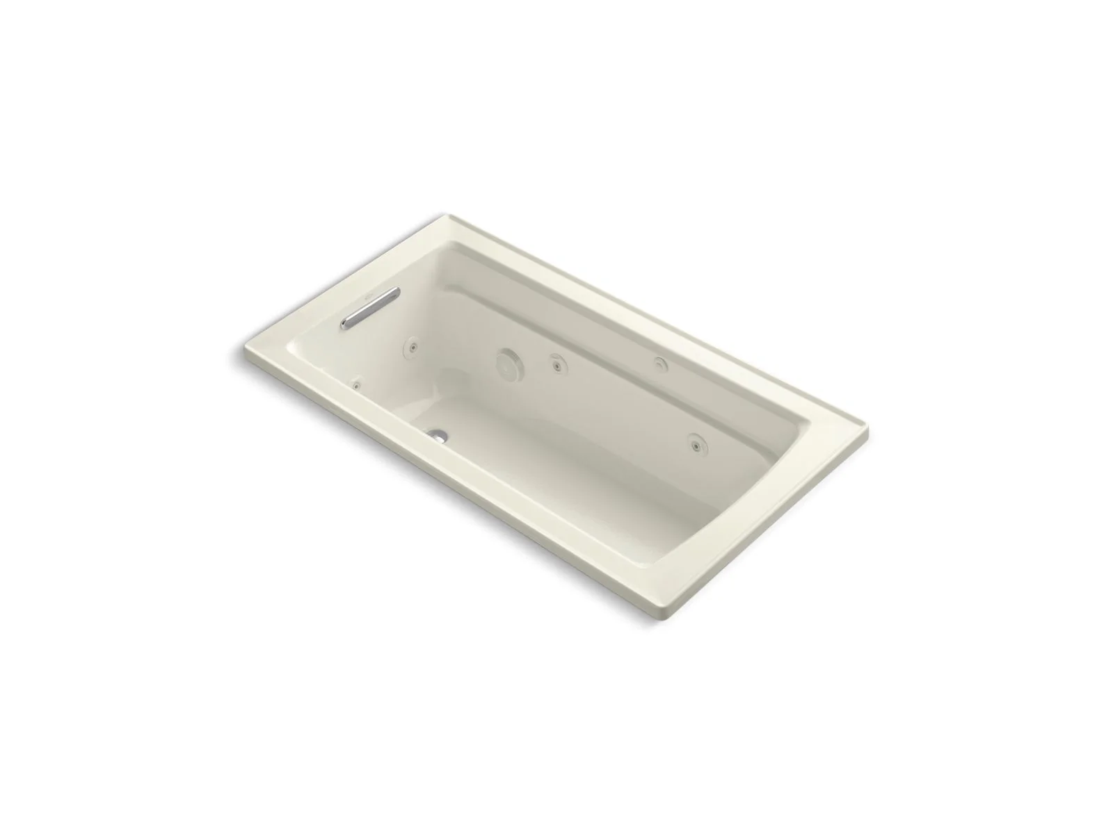 KOHLER K-1122-W1 Archer 60" x 32" drop-in whirlpool bath with and Bask heated surface - Image 5