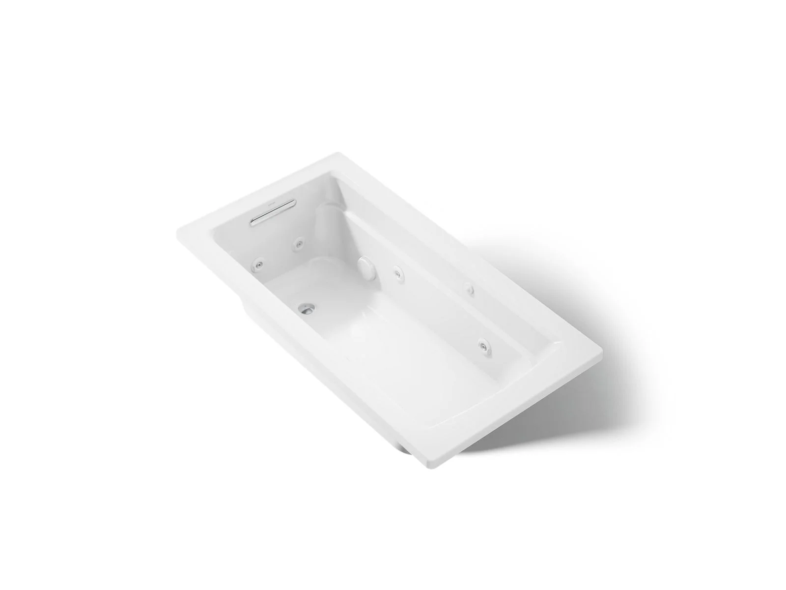 KOHLER K-1122-W1 Archer 60" x 32" drop-in whirlpool bath with and Bask heated surface - Image 7