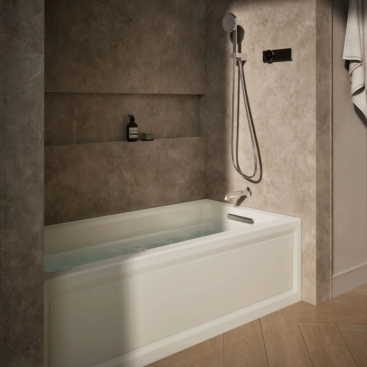 KOHLER K-1949-RA Archer 66" x 32" alcove whirlpool, right drain - Image 24