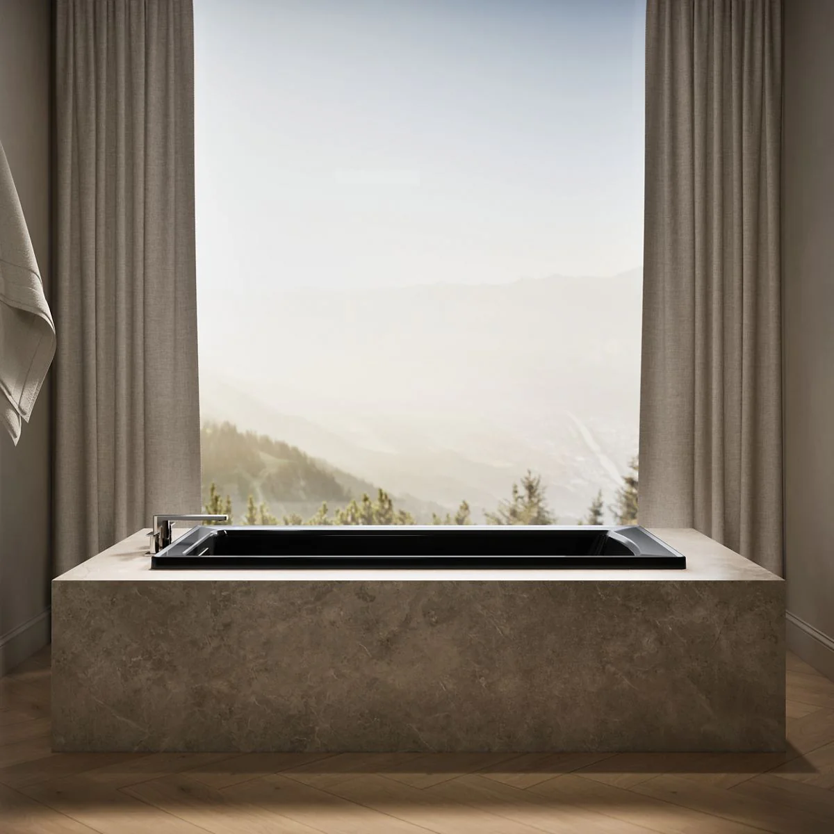 KOHLER K-1948-W1 Archer 66" x 32" drop-in bath with Bask heated surface - Image 21