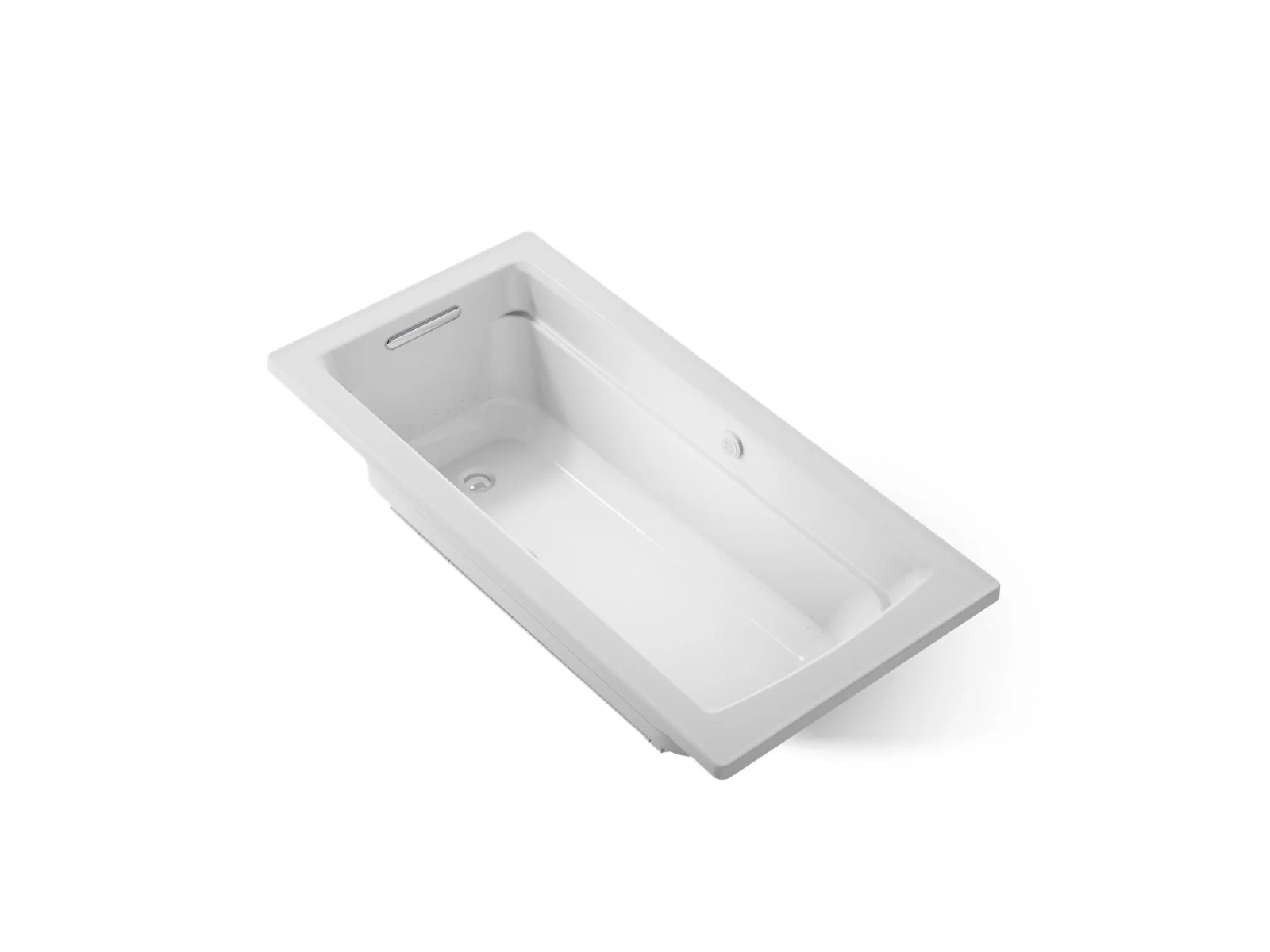 KOHLER K-1949-GHW Archer 66" x 32" drop-in Heated BubbleMassage air bath with Bask heated surface - Image 15