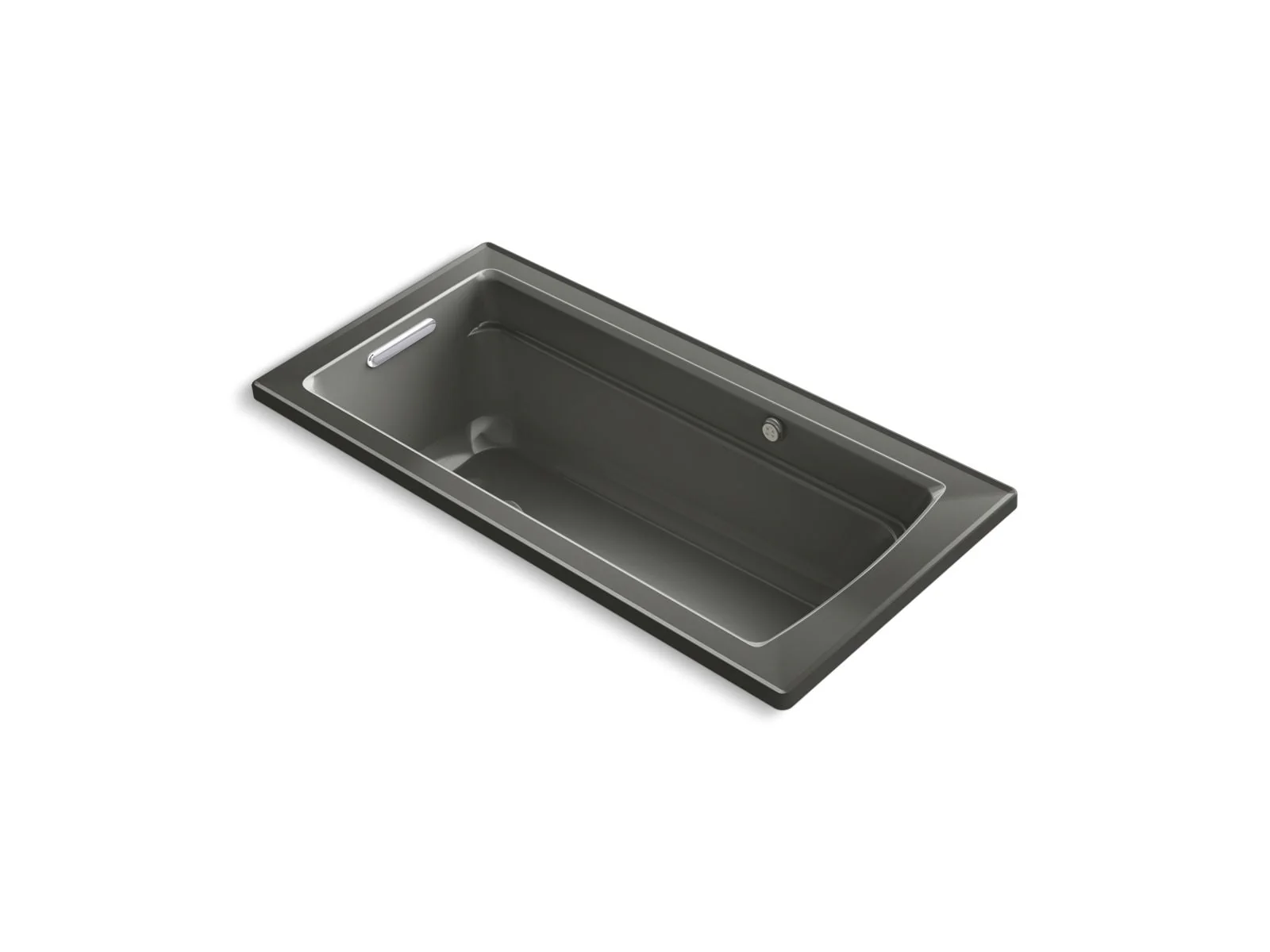 KOHLER K-1949-GHW Archer 66" x 32" drop-in Heated BubbleMassage air bath with Bask heated surface - Image 2