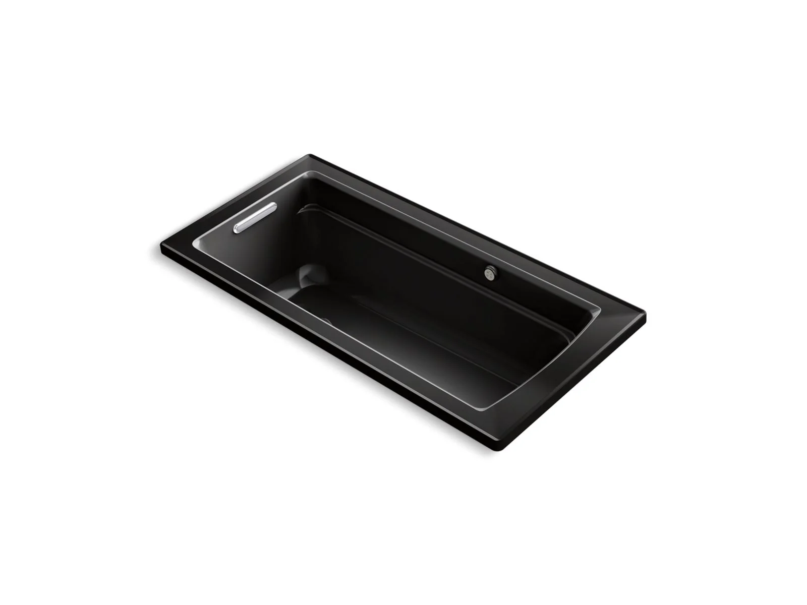 KOHLER K-1949-GHW Archer 66" x 32" drop-in Heated BubbleMassage air bath with Bask heated surface - Image 3