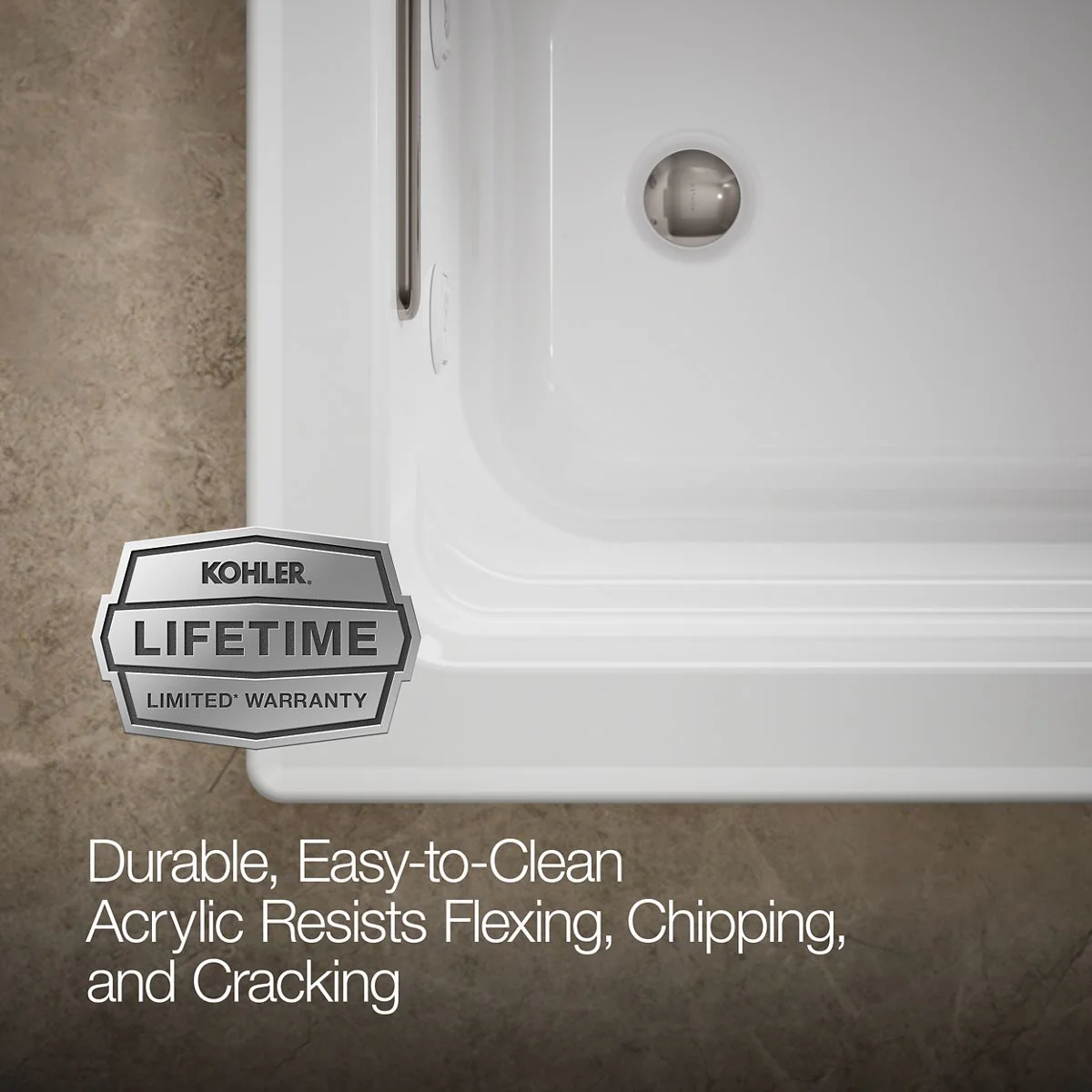 KOHLER K-1949 Archer 66" x 32" drop-in whirlpool - Image 10