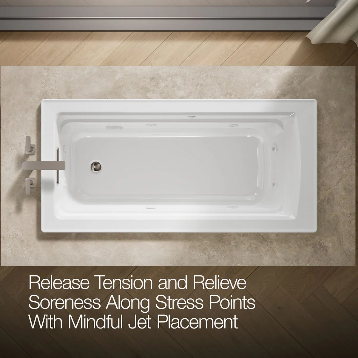 KOHLER K-1949 Archer 66" x 32" drop-in whirlpool - Image 11