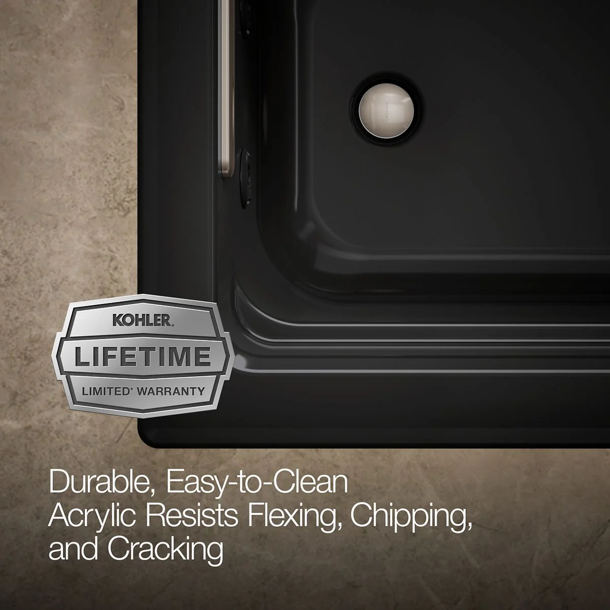 KOHLER K-1949 Archer 66" x 32" drop-in whirlpool - Image 15