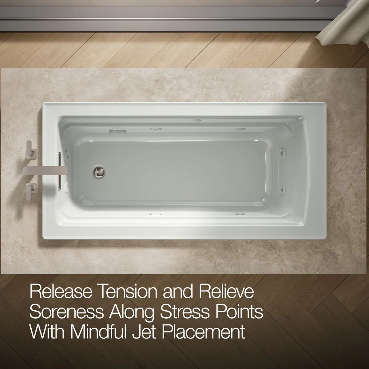 KOHLER K-1949 Archer 66" x 32" drop-in whirlpool - Image 20