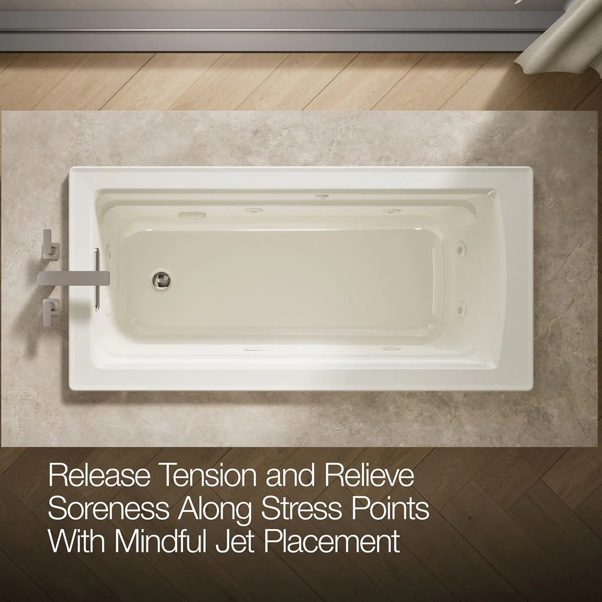 KOHLER K-1949 Archer 66" x 32" drop-in whirlpool - Image 25