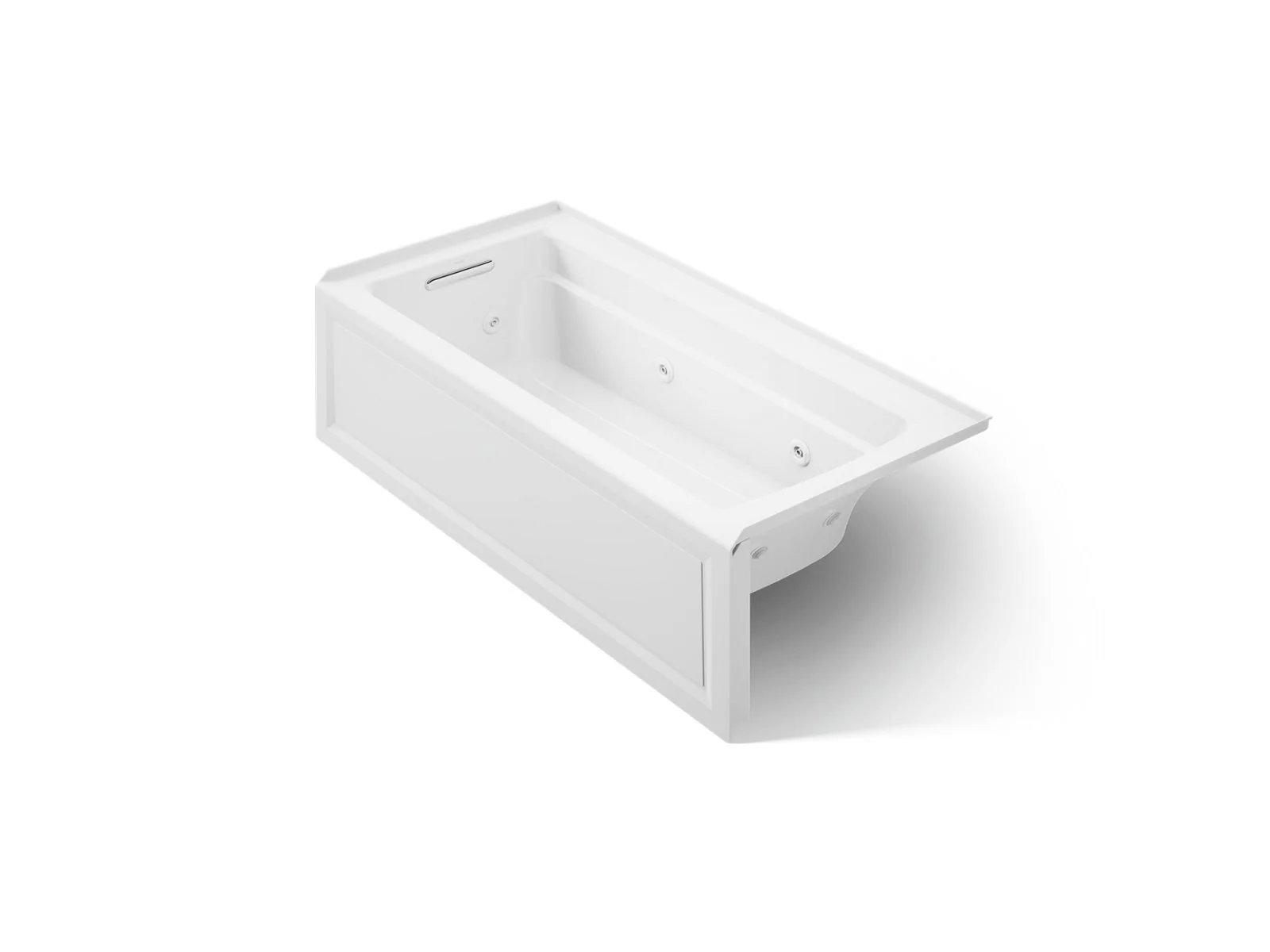 KOHLER K-1949-LA Archer 66" x 32" integral apron whirlpool with integral flange and left-hand drain - Image 7