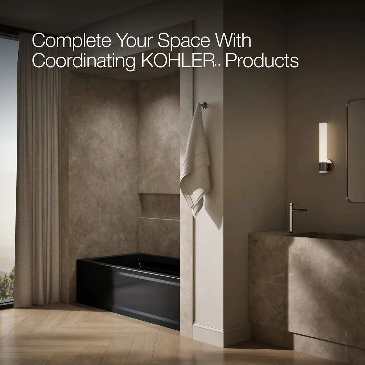 KOHLER K-1125-RAW Archer 72" x 36" alcove bath with Bask heated surface, alcove, right drain - Image 10