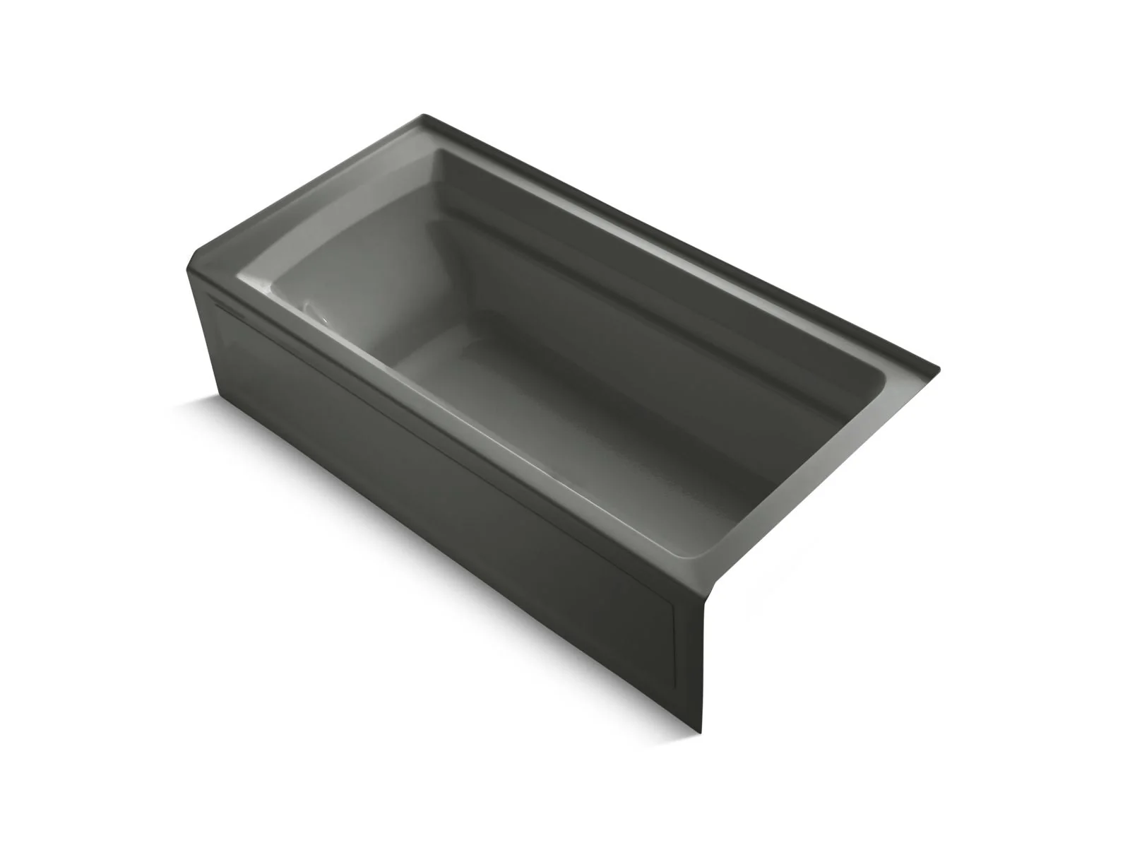 KOHLER K-1125-RAW Archer 72" x 36" alcove bath with Bask heated surface, alcove, right drain - Image 2