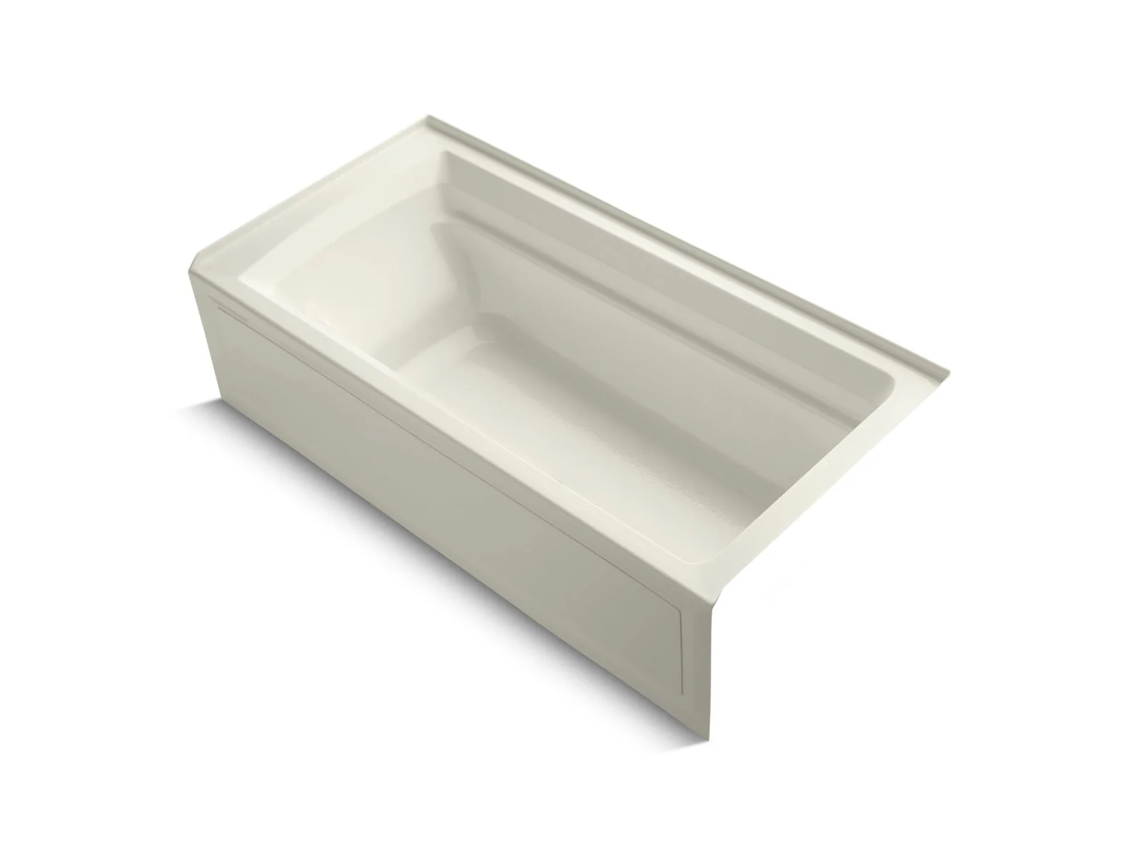 KOHLER K-1125-RAW Archer 72" x 36" alcove bath with Bask heated surface, alcove, right drain - Image 5
