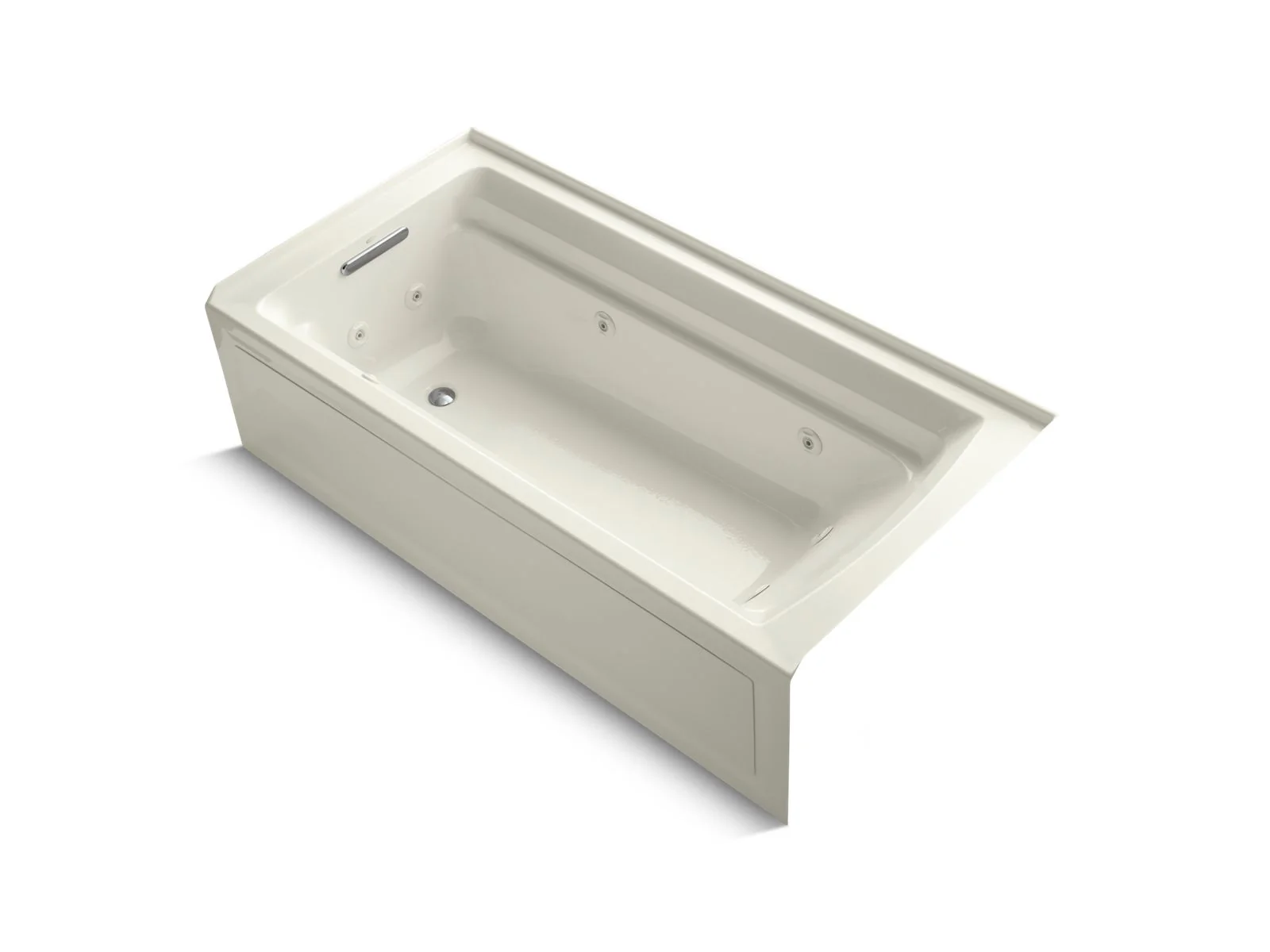 KOHLER K-1124-LA Archer 72" x 36" alcove whirlpool bath with alcove, left drain - Image 5
