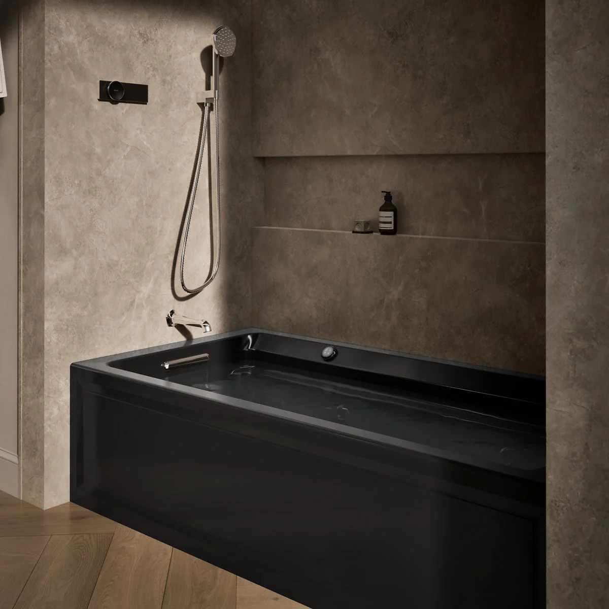 KOHLER K-1124-LAW Archer 72" x 36" alcove whirlpool bath with Bask heated surface, left drain - Image 14