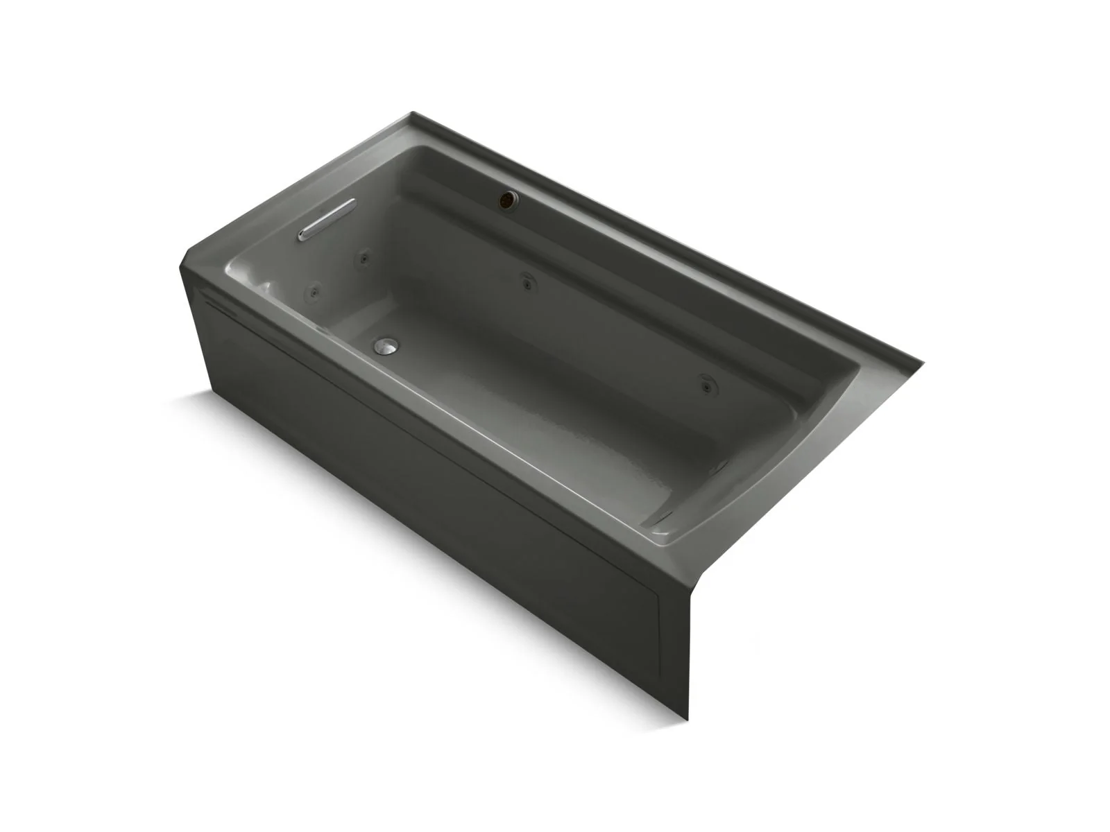 KOHLER K-1124-LAW Archer 72" x 36" alcove whirlpool bath with Bask heated surface, left drain - Image 2