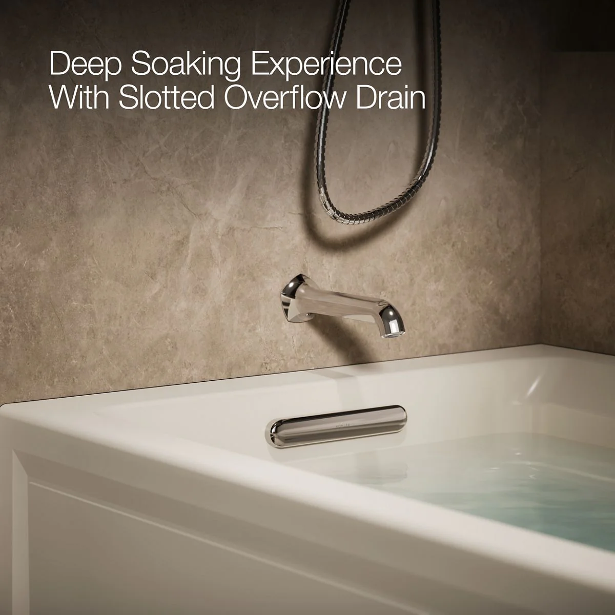 KOHLER K-1124-LAW Archer 72" x 36" alcove whirlpool bath with Bask heated surface, left drain - Image 25