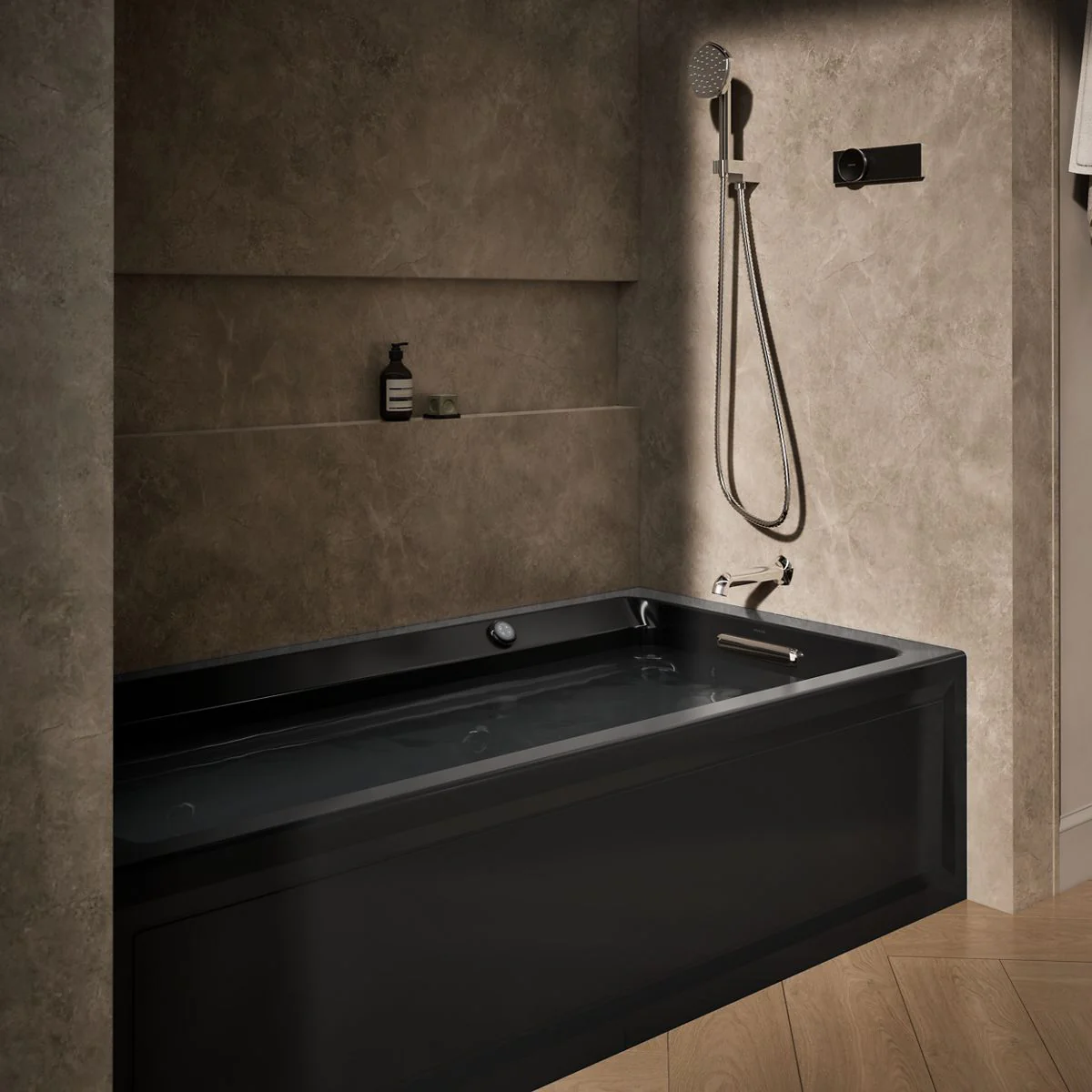 KOHLER K-1124-RAW Archer 72" x 36" alcove whirlpool bath with Bask heated surface, right drain - Image 14
