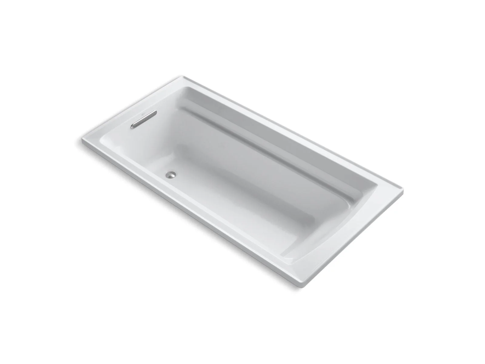KOHLER K-1125-W1 Archer 72" x 36" drop-in bath with Bask heated surface