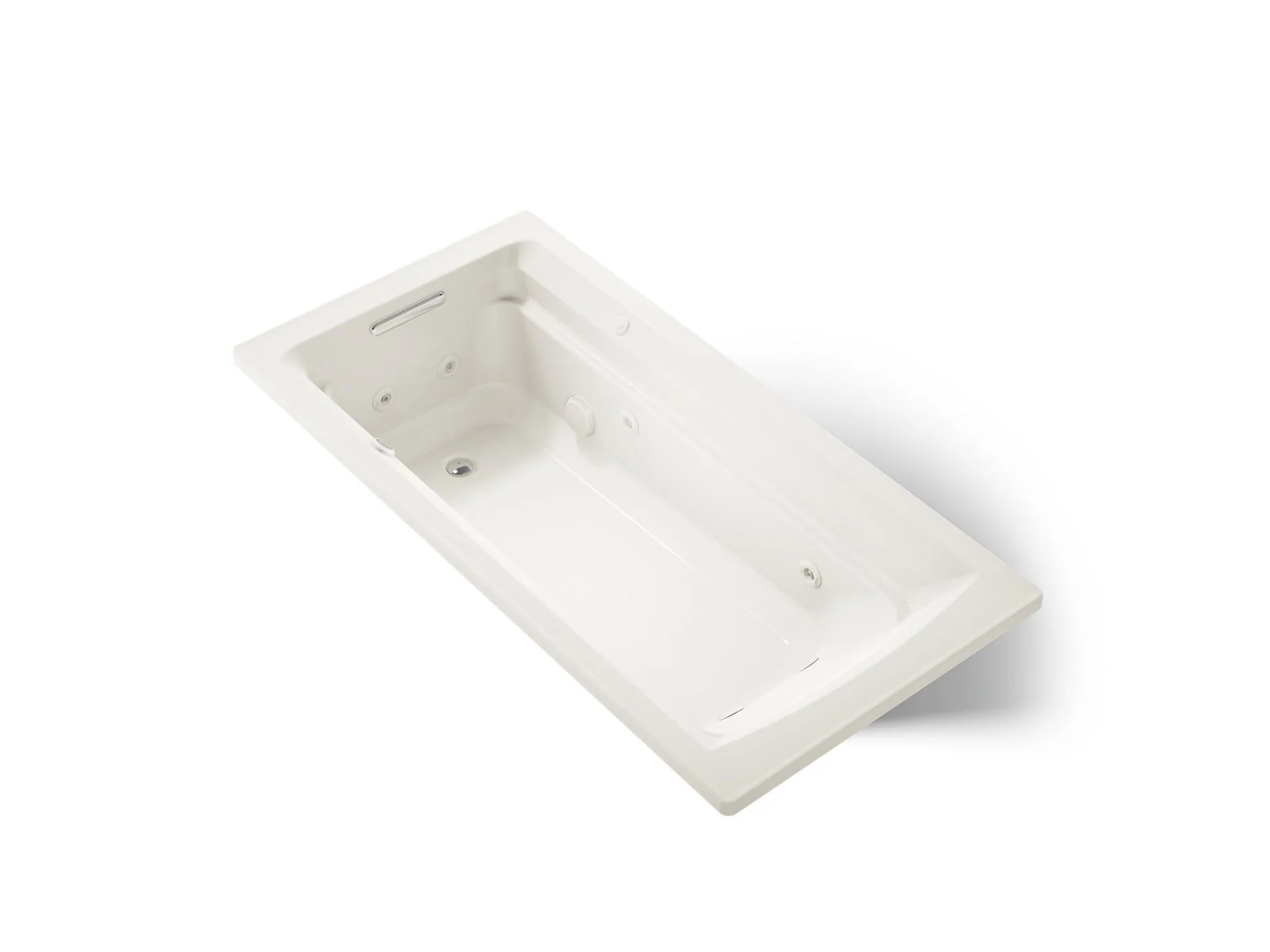 KOHLER K-1124-W1 Archer 72" x 36" drop-in whirlpool bath with Bask heated surface - Image 19