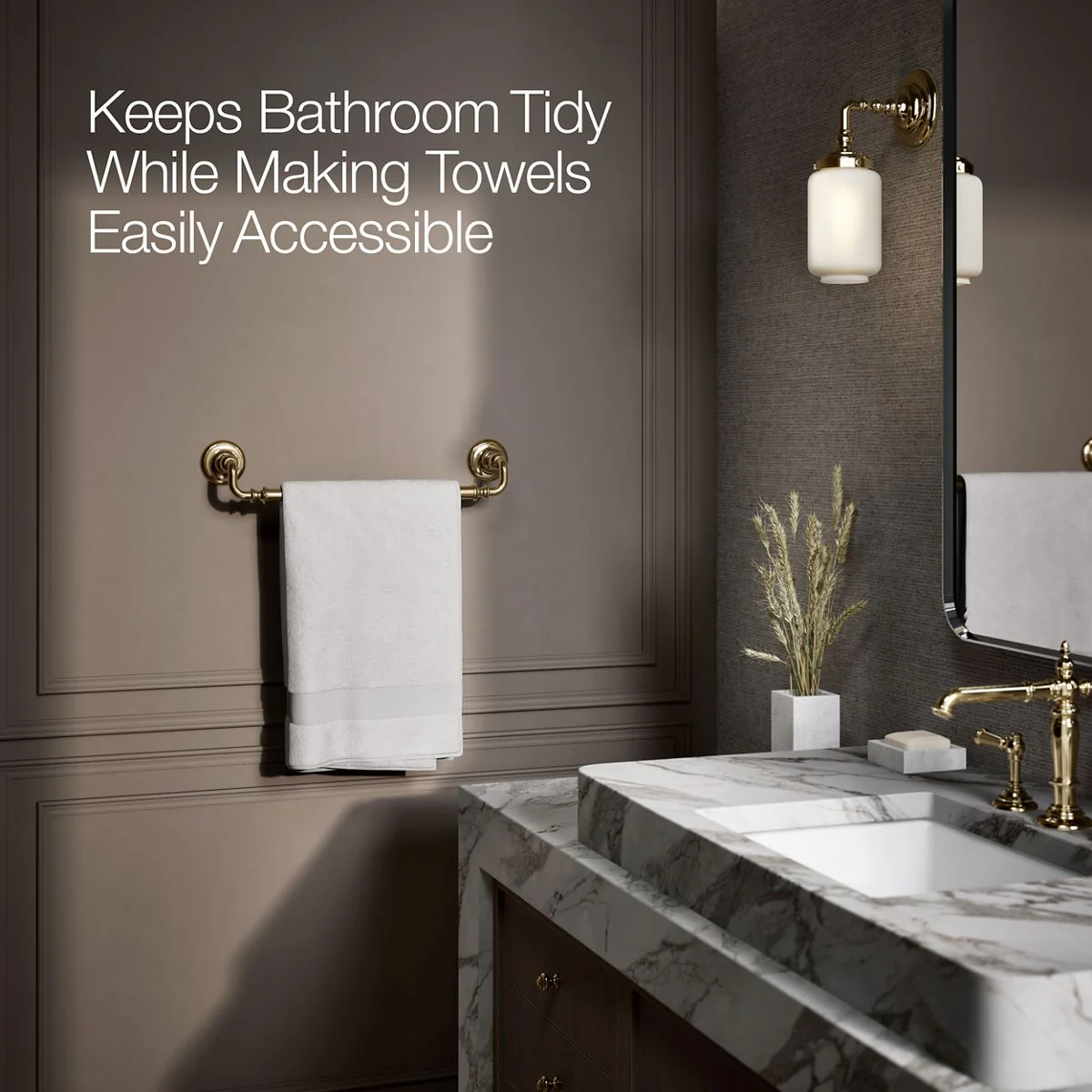 KOHLER K-72567 Artifacts 18" towel bar - Image 18